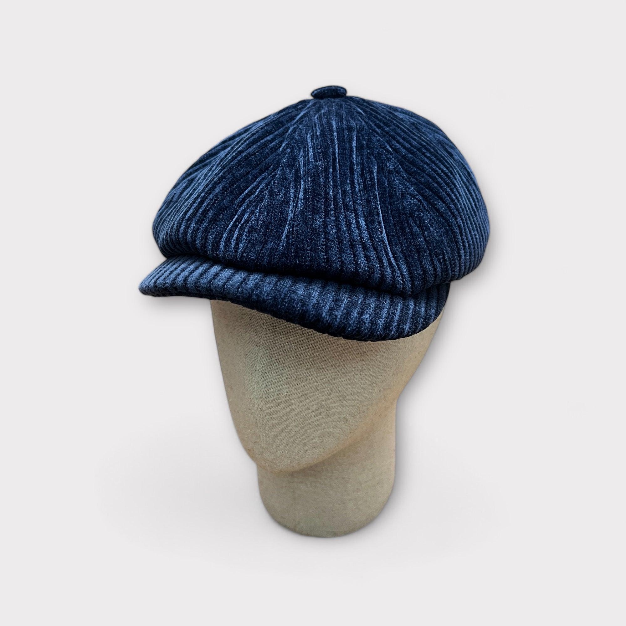 Coppola Irlandese Hatteras Stetson in Velluto Blu – Cappelleria Bacca