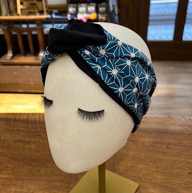 Fascia Turbante Per Capelli | Jersey Elasticizzato | 69x28 Pollici | Nero Per Donna - Foto 4