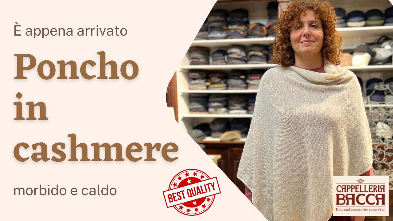 Poncho in cashmere di alta qualità