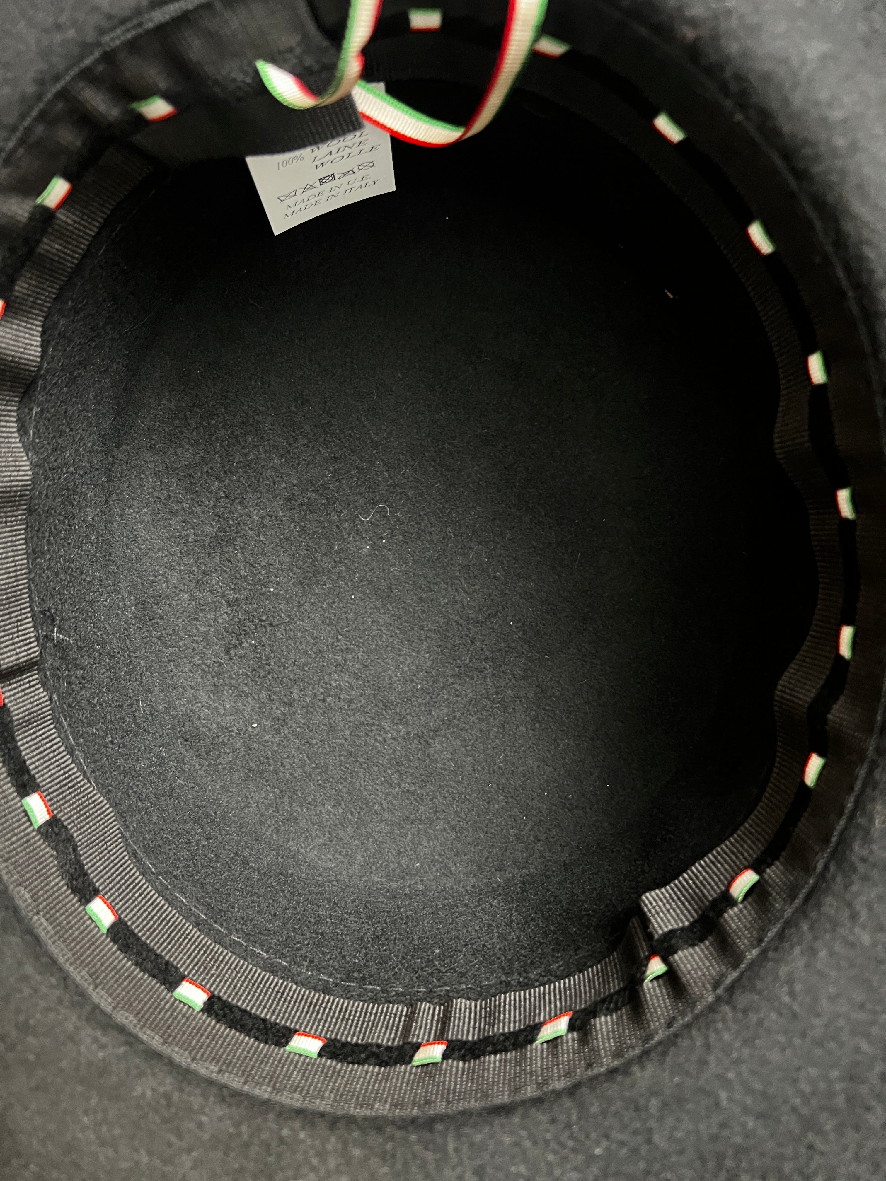 Cappello Donna Zorro Nero In Feltro Di Lana