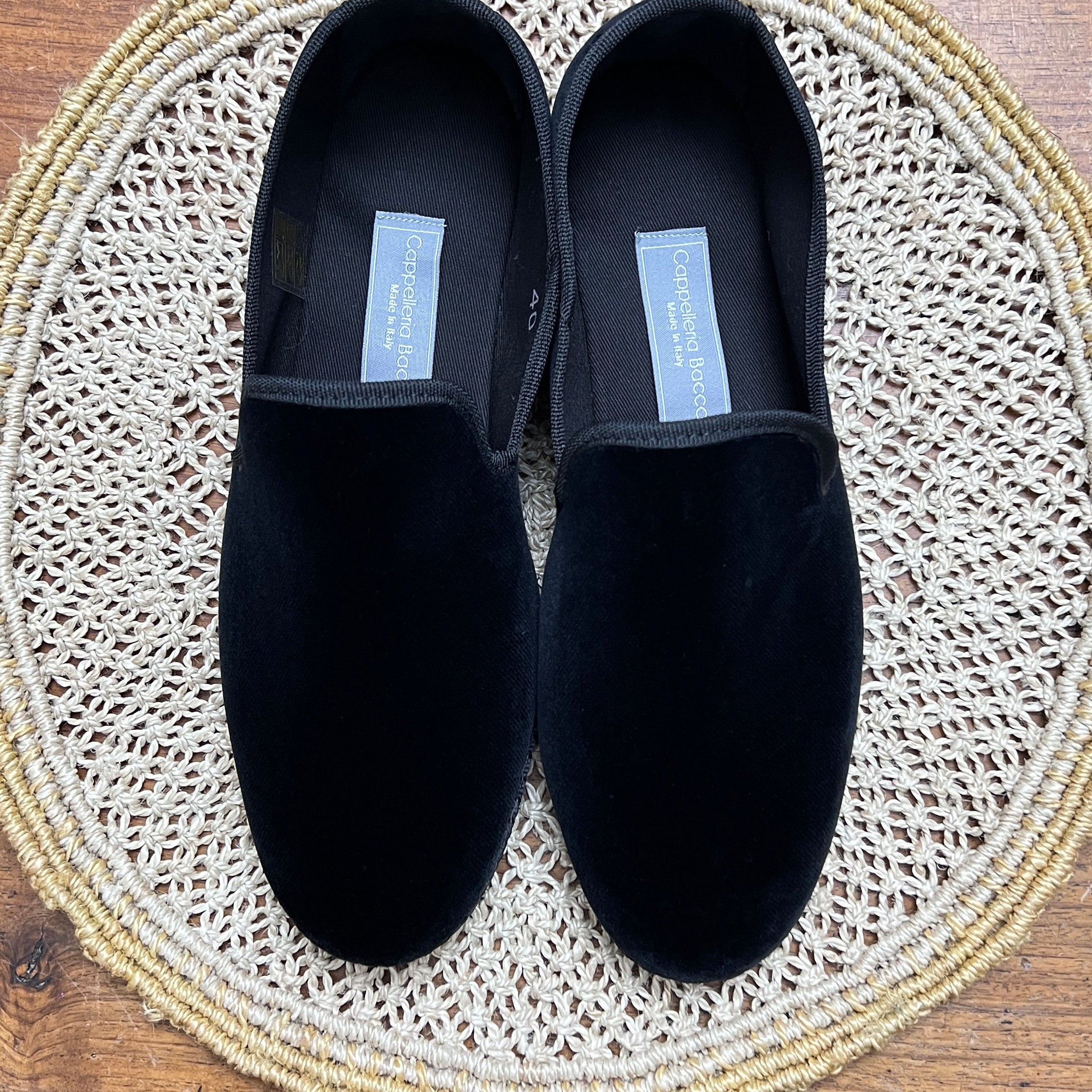 Friulane Originali Uomo In Velluto Nero