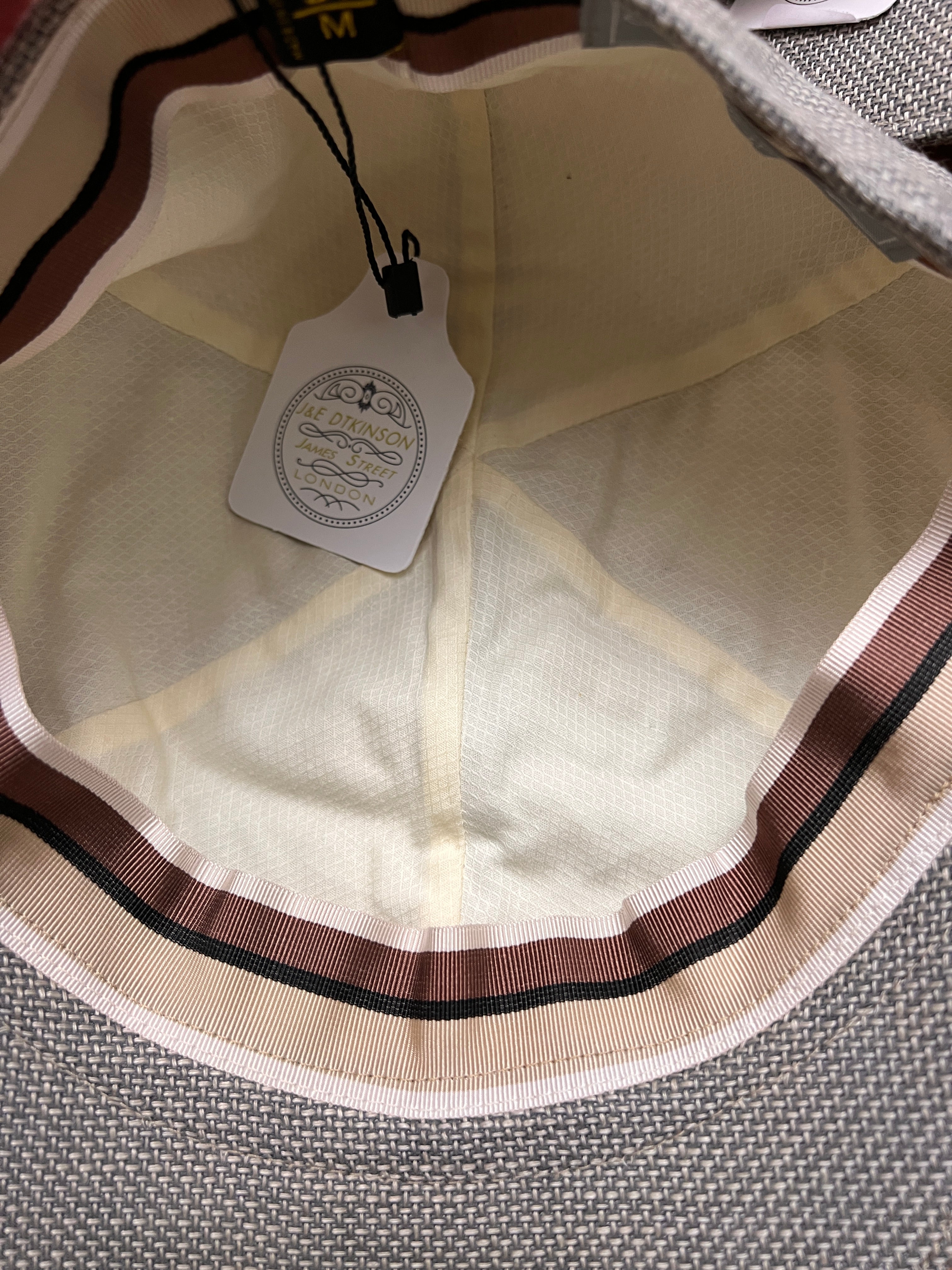 Coppola 6 Spicchi Estiva In lino E Cotone Grigio Chiaro - Cappelleria Bacca