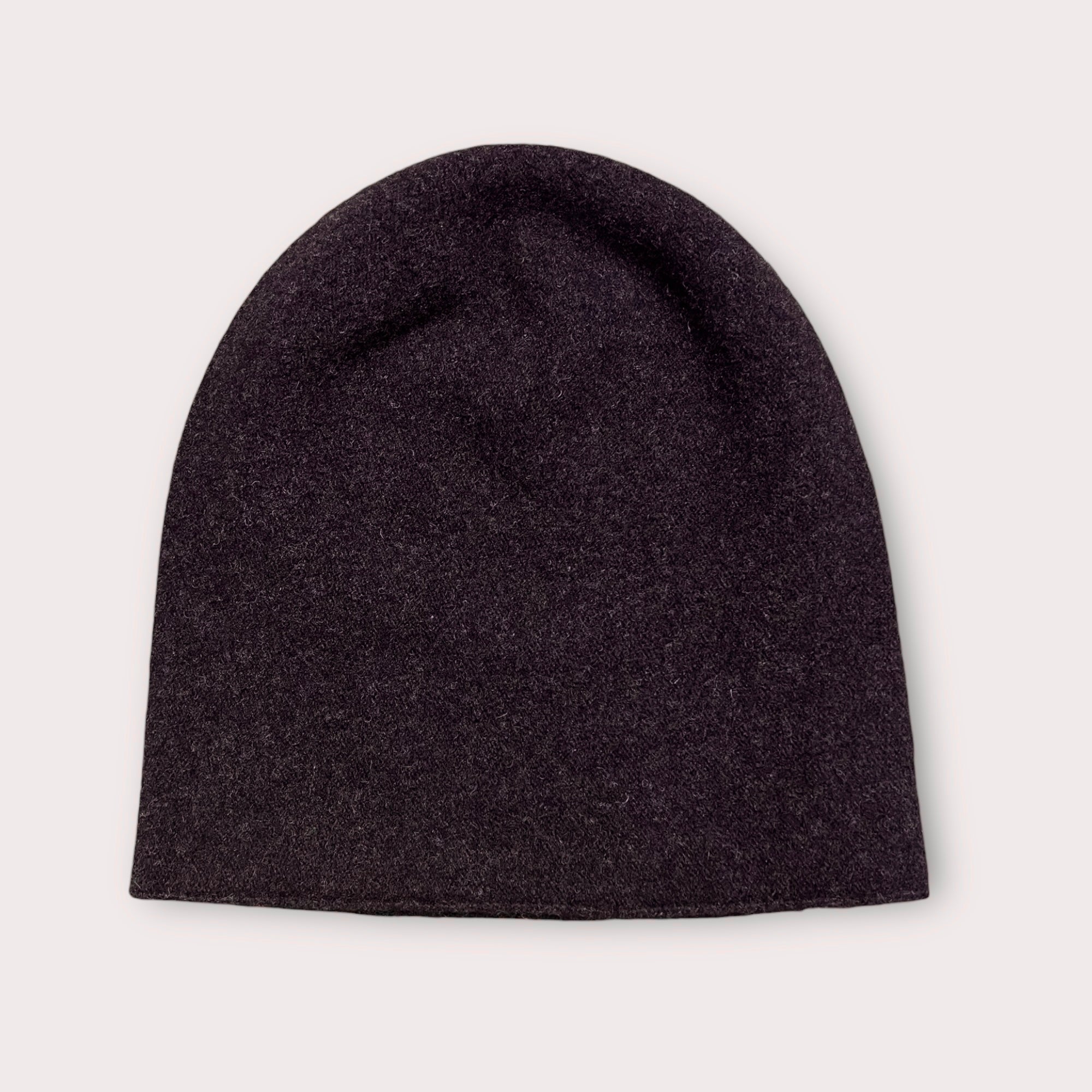 Berretto Beanie In Panno Di Lana "Nero" Kopka