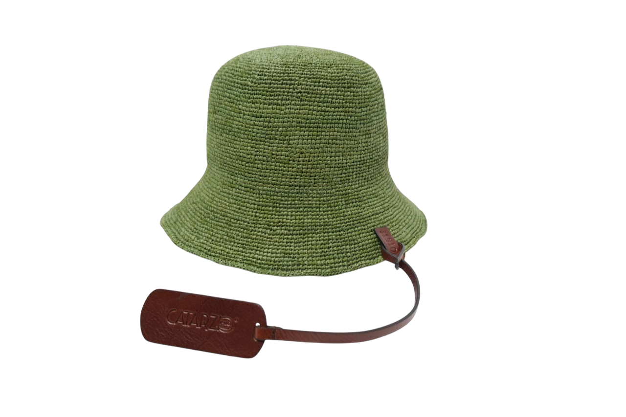 Cappello Cloche Da Donna in Raffia Crochet Pieghevole Con Laccetto - Cappelleria Bacca