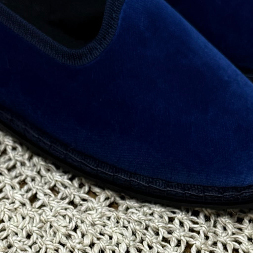 Friulane Originali In Velluto Blu Chiaro – Classiche, Eleganti, Fatte A Mano