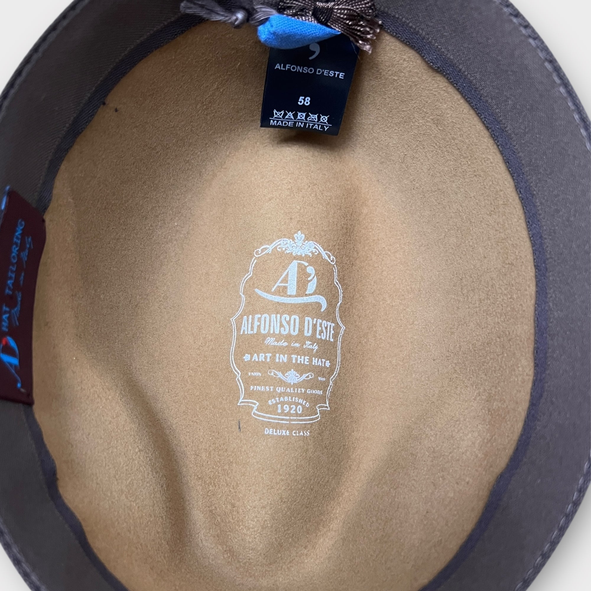 Cappello Fedora In Feltro di lapin Camel