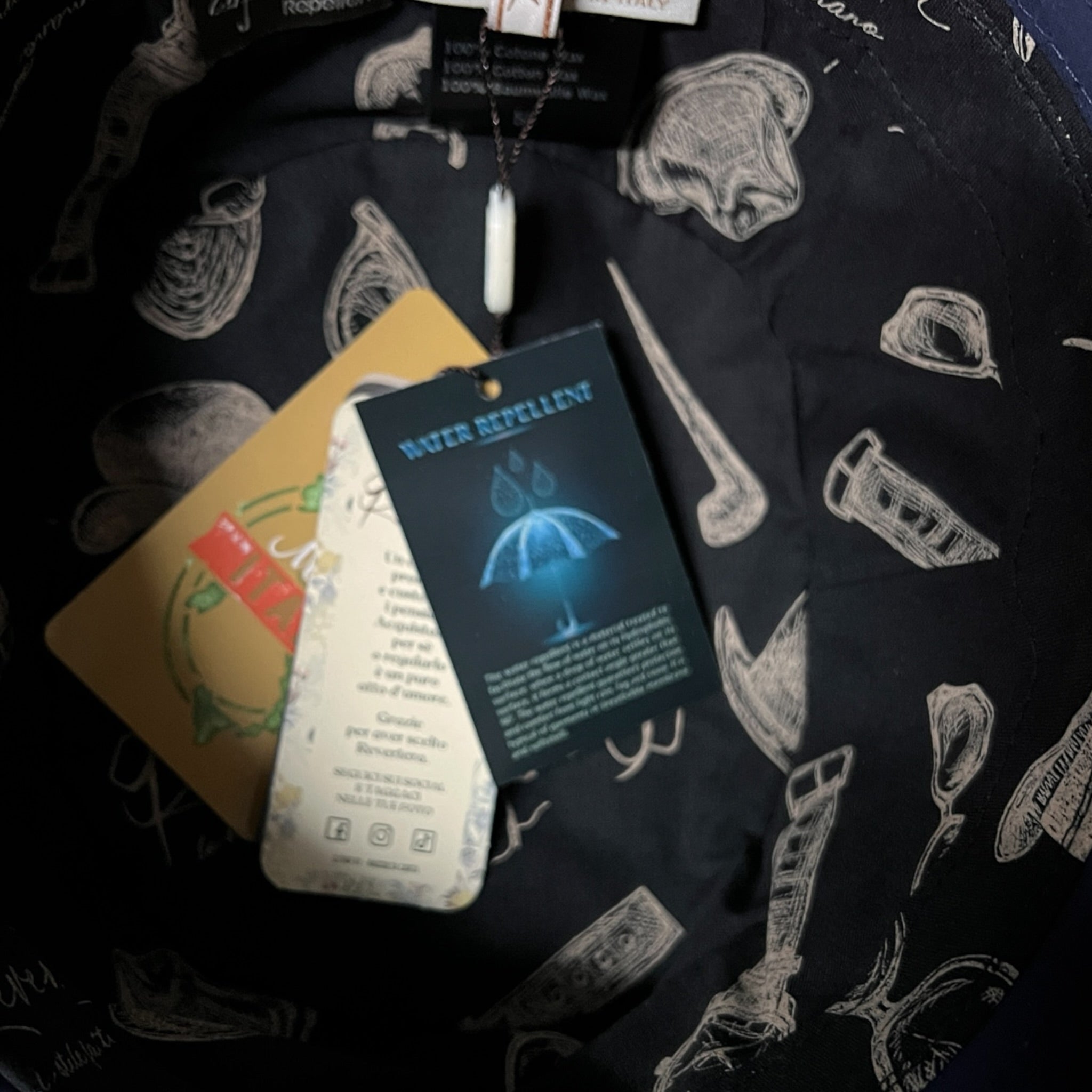 Cappello Pescatore Bucket In Cotone Cerato Revertera - Cappelleria Bacca