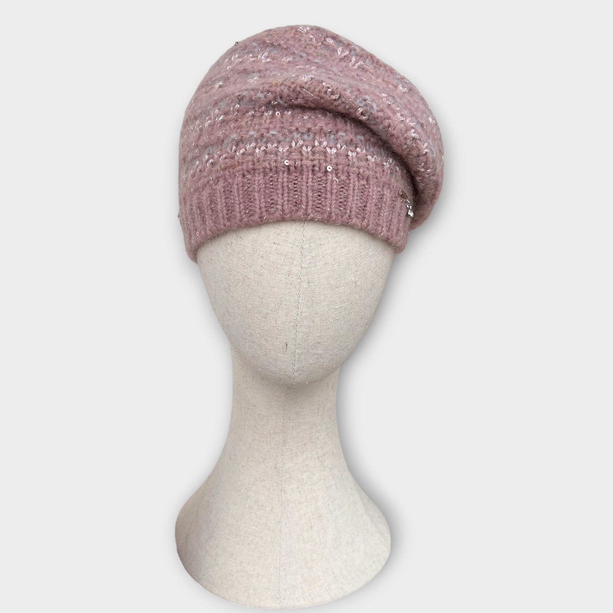 Basco In Maglia Di Mohair Con Lurex E Pailettes