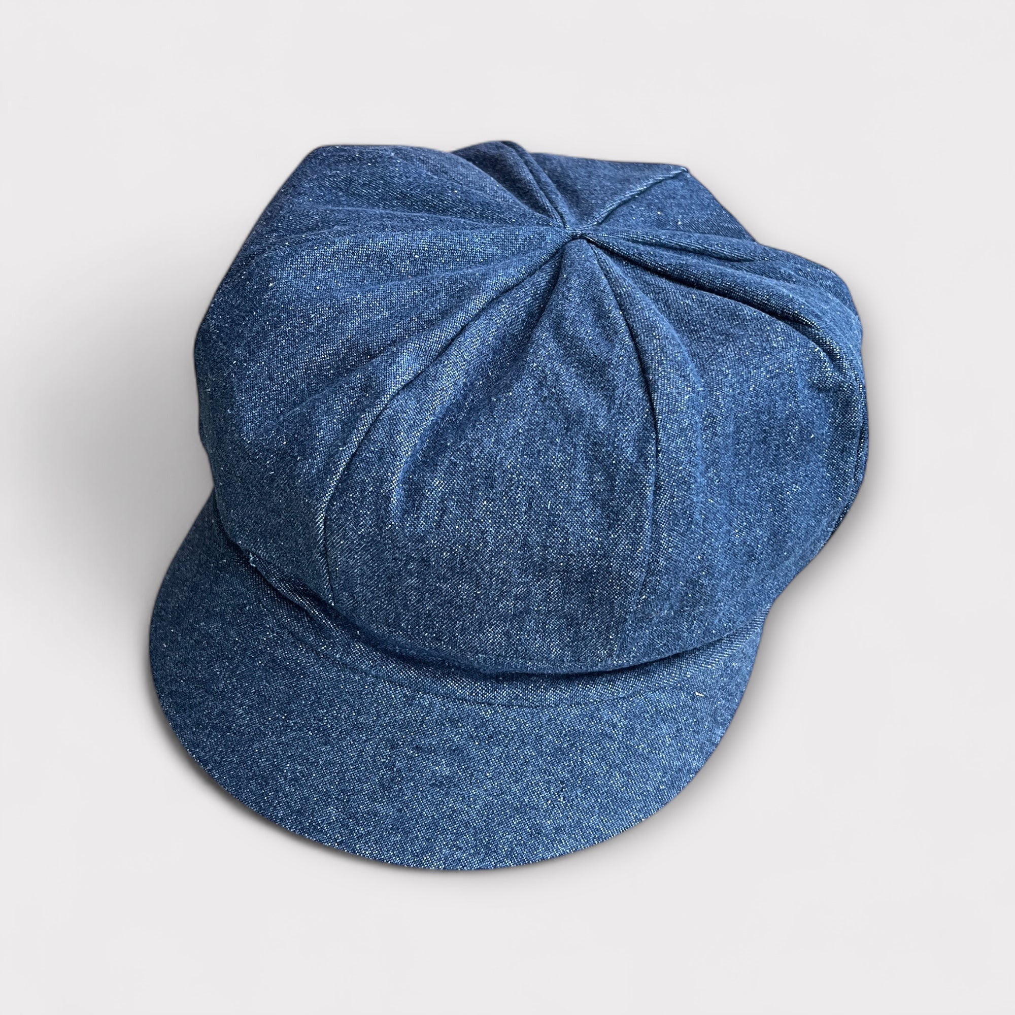 Cappello Donna Con Visiera Velluto-Jeans Reversibile - Cappelleria Bacca