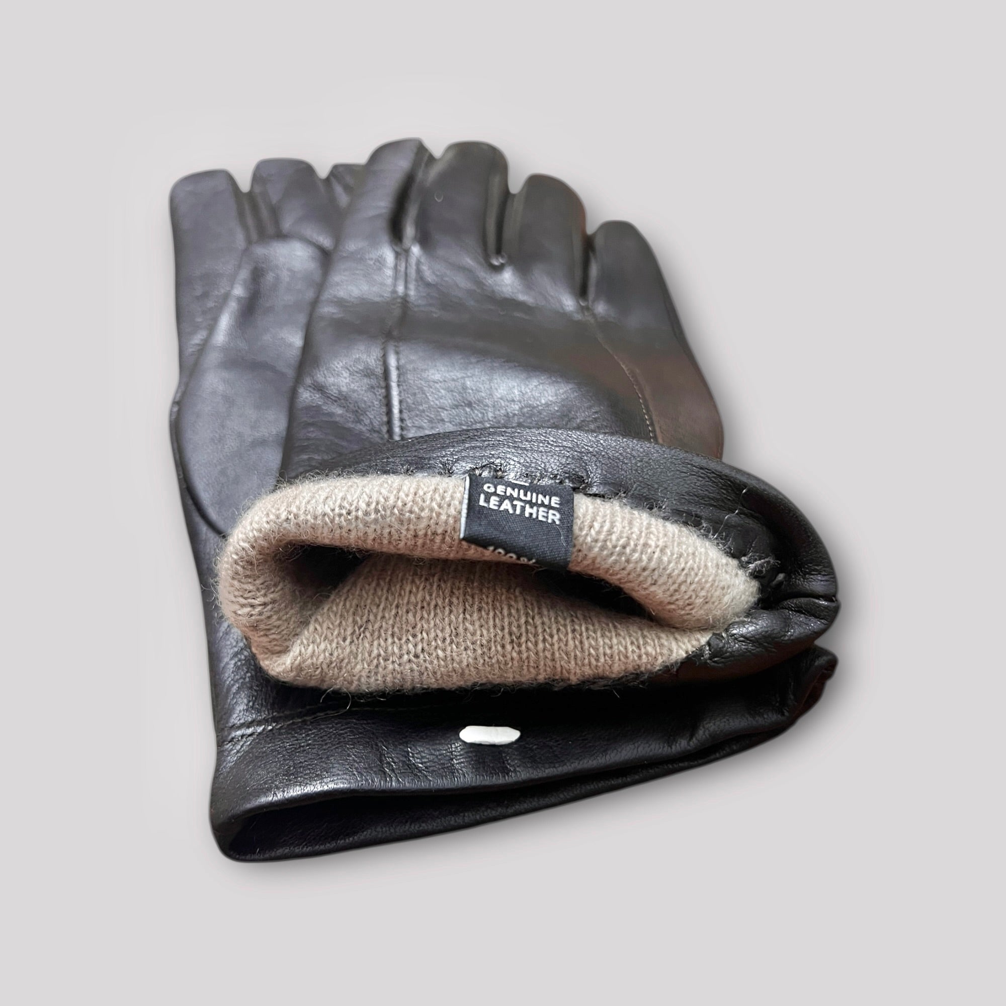 Guanti Uomo In Pelle Di Cervo Testa di Moro Fodera Cashmere Classico