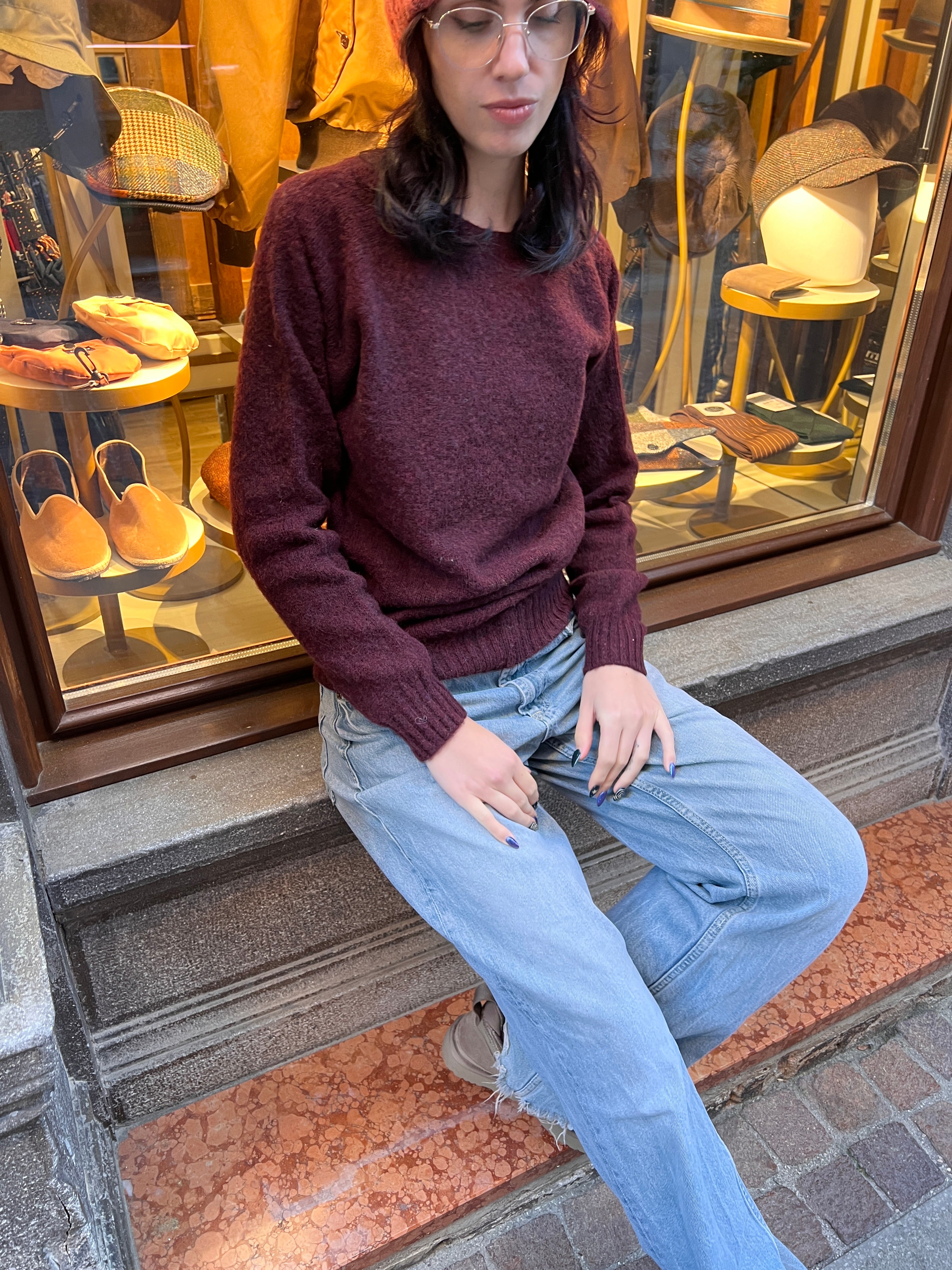 Maglione Unisex In Pura Lana Shaggy Harley Of Scotland