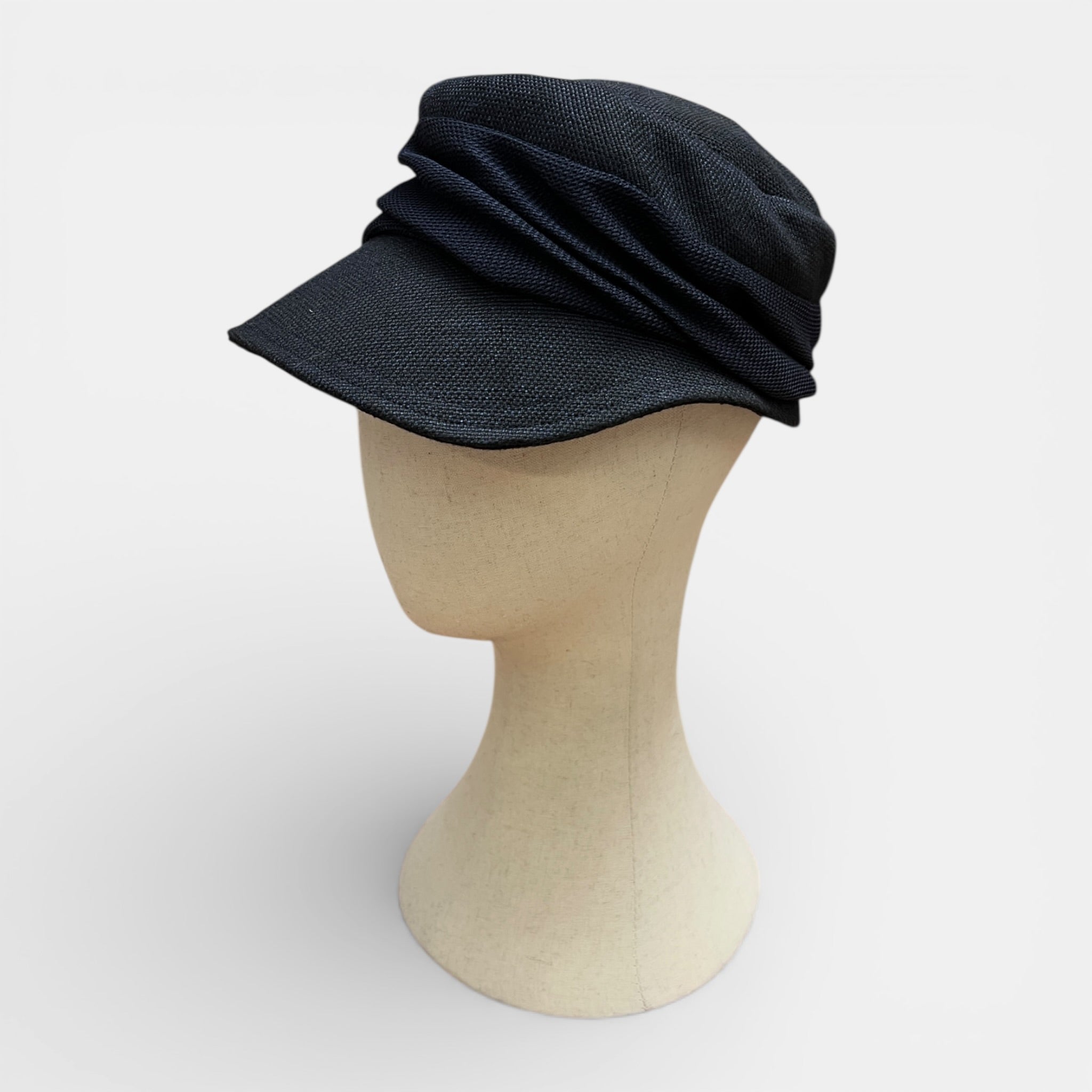 Berretto Con Visiera In Lino Blu Mature Ha.