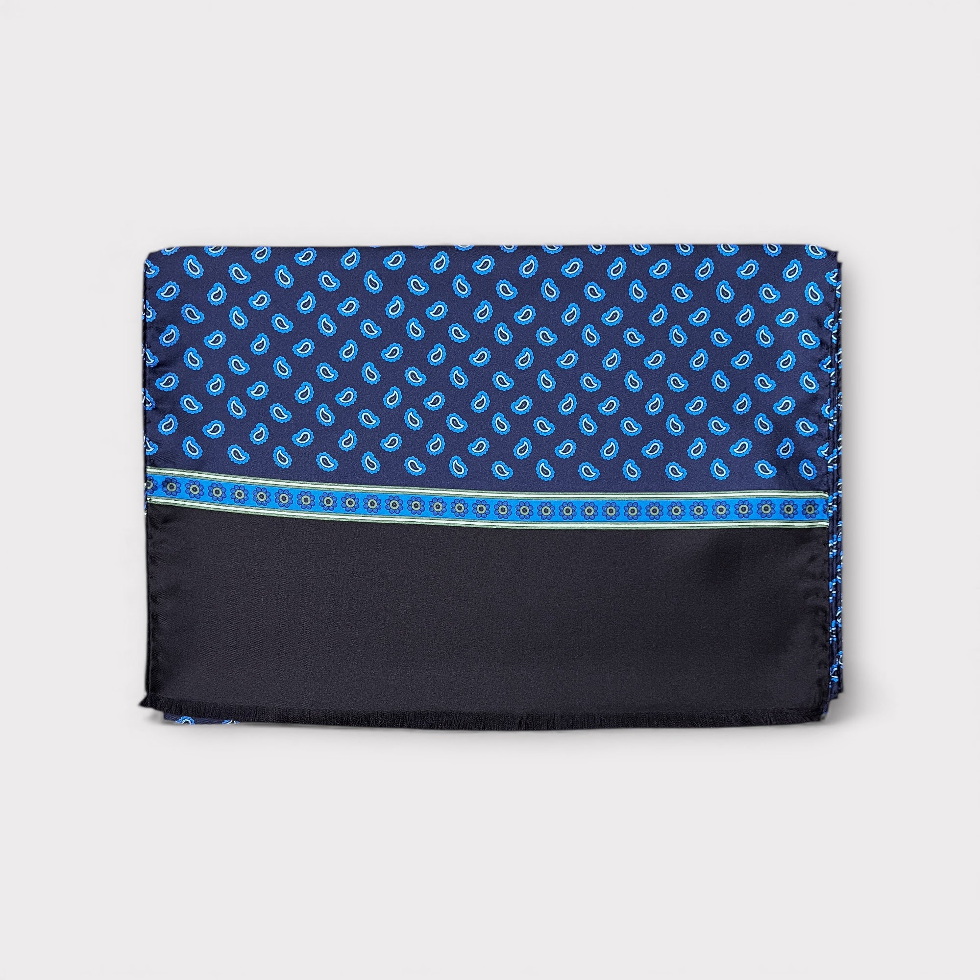 Sciarpa Uomo In Pura Seta 33x180 Fantasia Cravatta