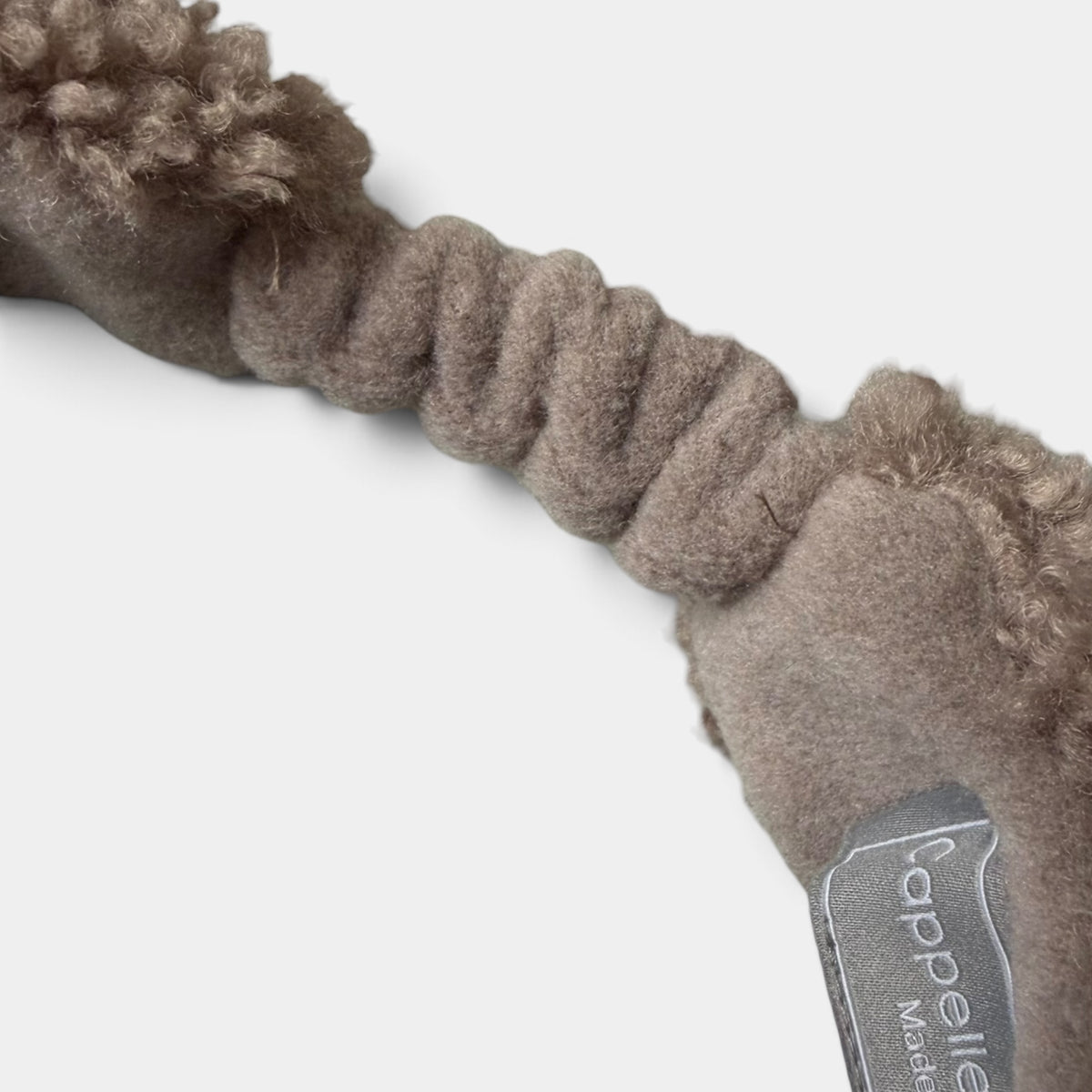 Morbida Fascia Con Incrocio In Eco Pelliccia "Teddy" / Fodera Pile