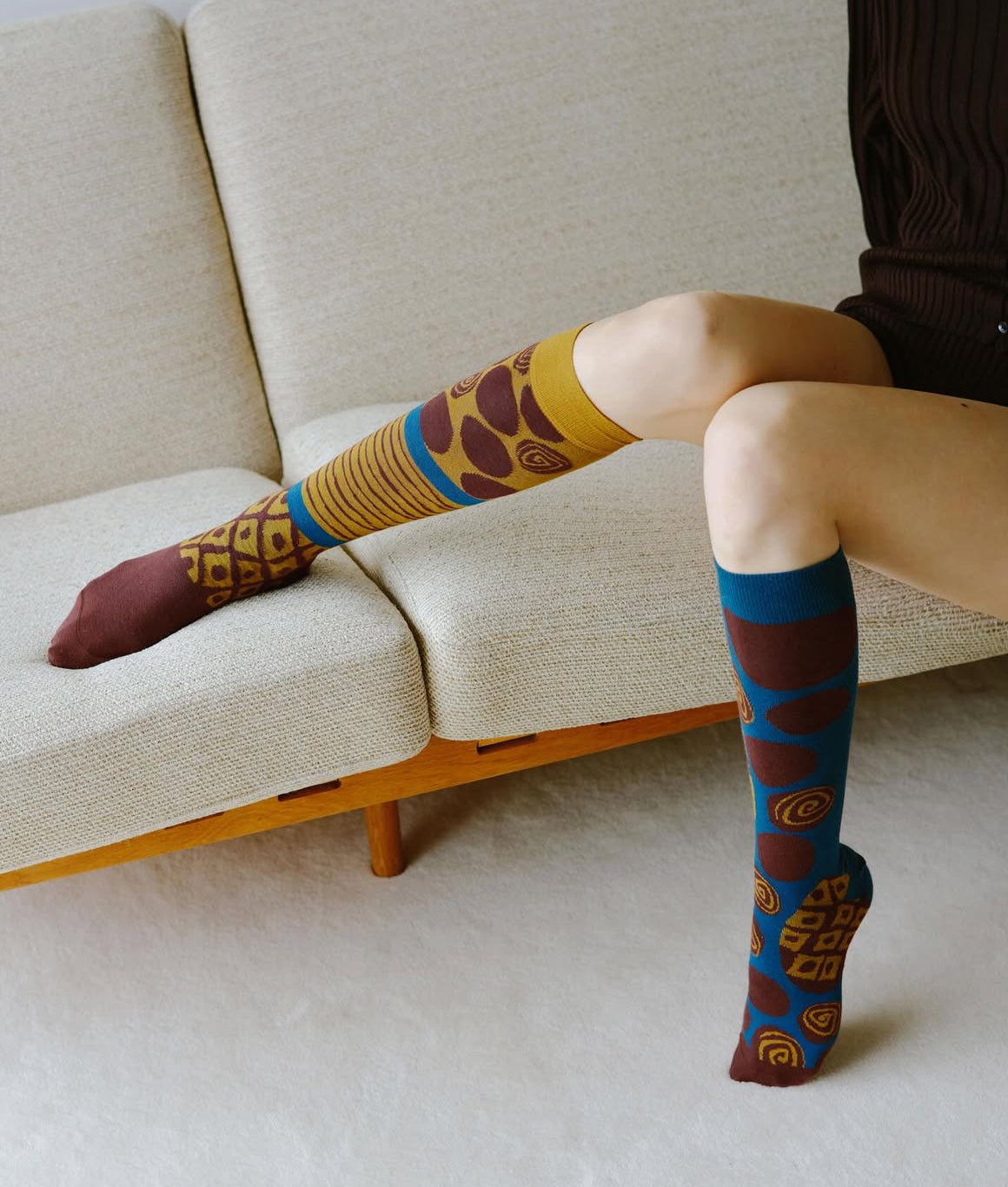 Calzini Spaiati Lunghi In Cotone Eddy