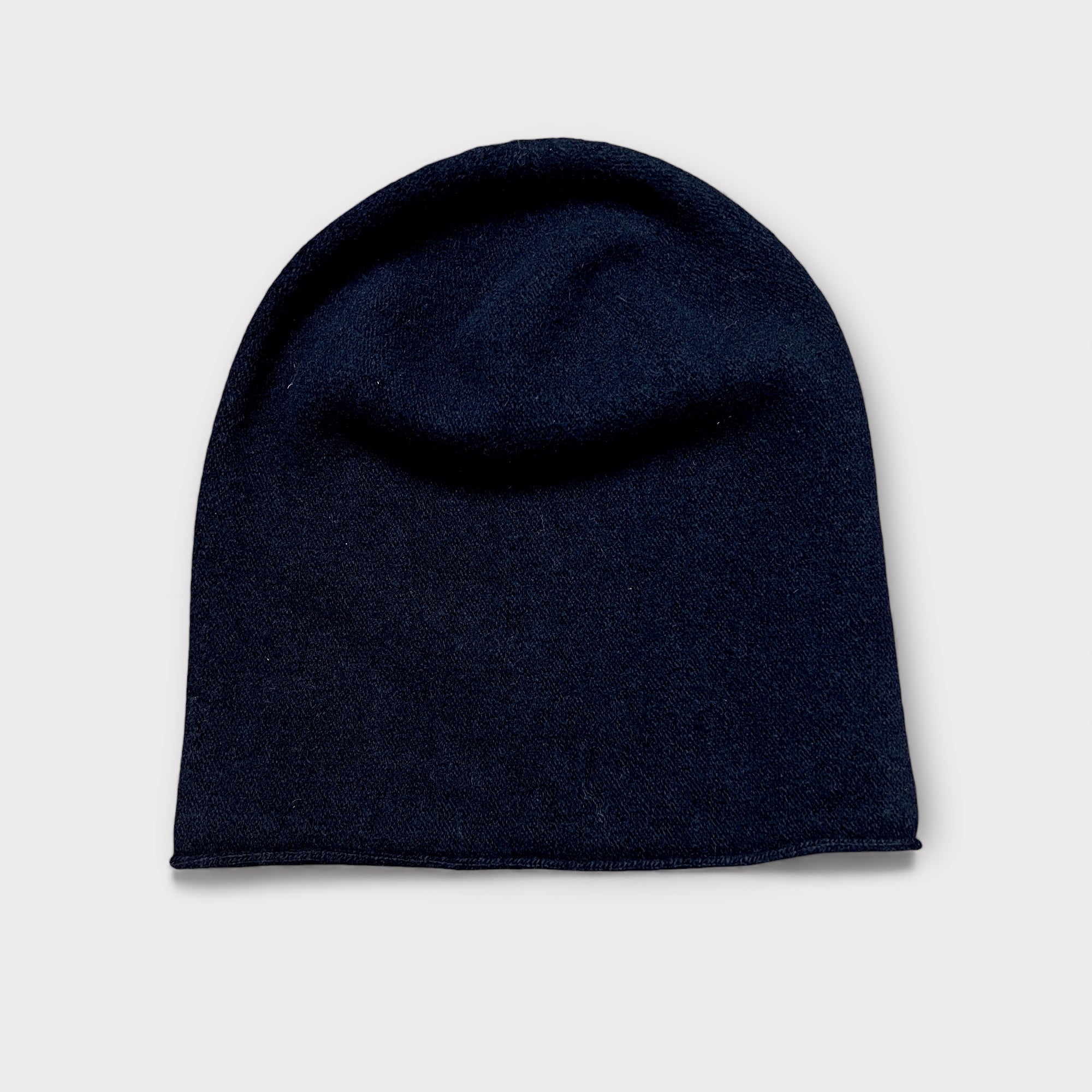 Berretto Beanie In Panno Di Lana "Nero" Kopka