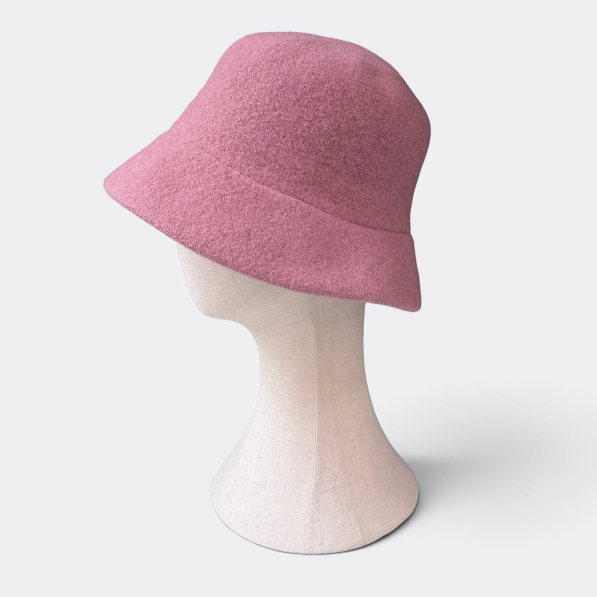 Cloche - Bucket In Panno di Pura Lana Pieghevole