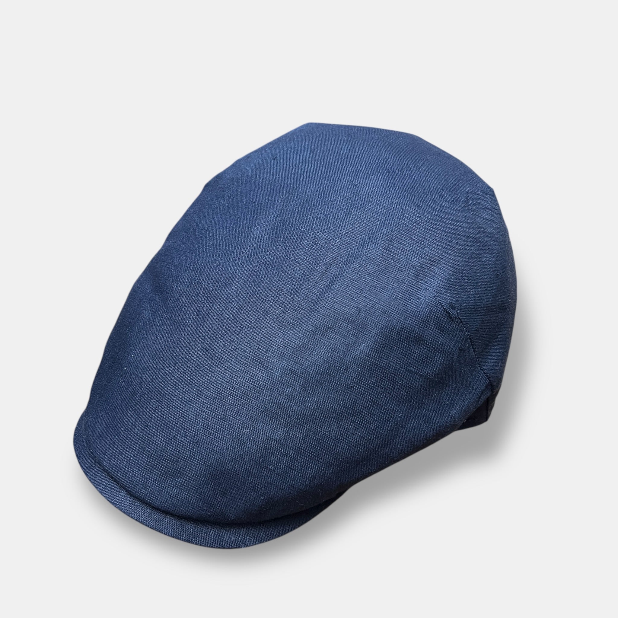 Coppola Uomo Estiva Blu In Puro Lino Revertera