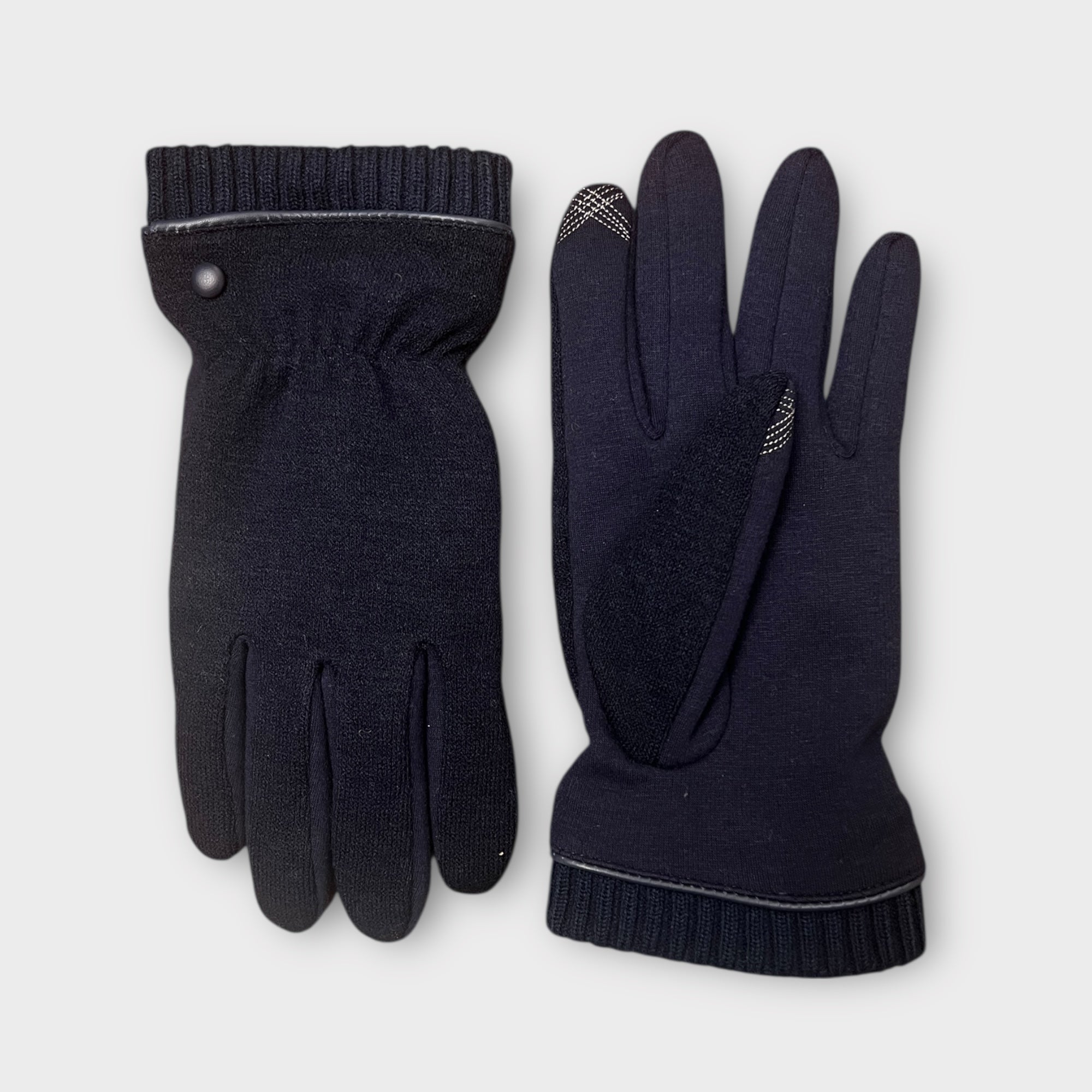 Guanti uomo in tessuto di lana touch