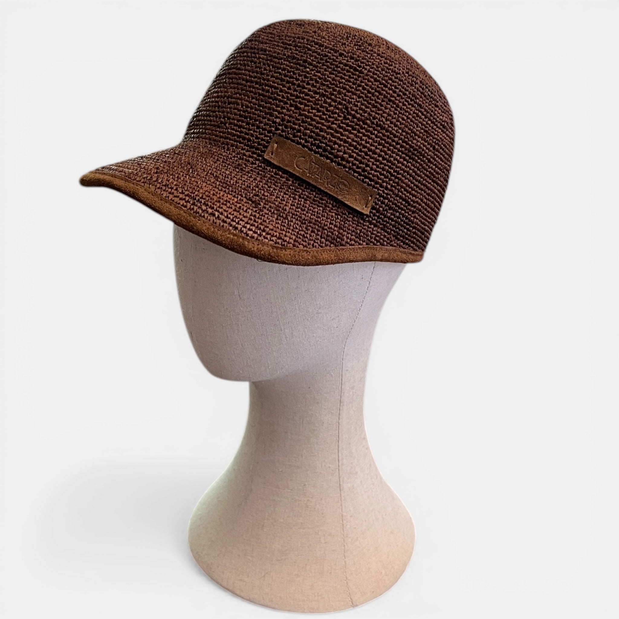 Cappello Baseball in Paglia Intrecciata Pieghevole