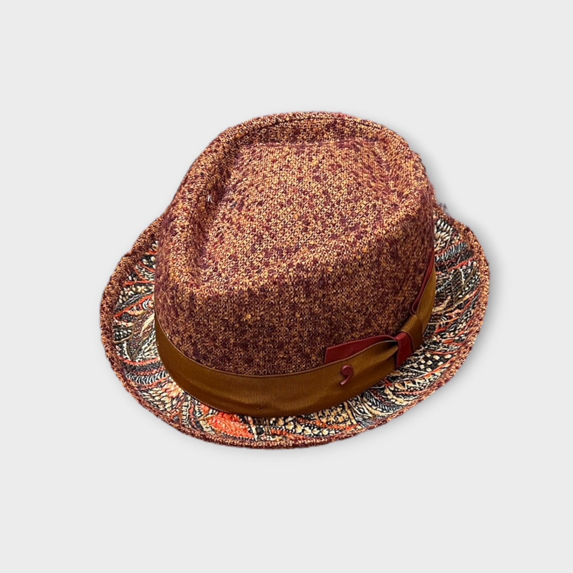 Cappello Uomo Diamante Pork Pie In Tessuto