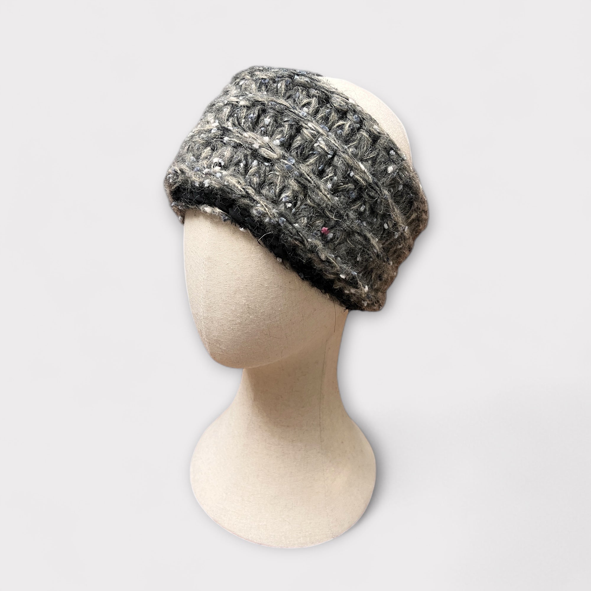 Fascia In Maglia Di Lana Bouclé