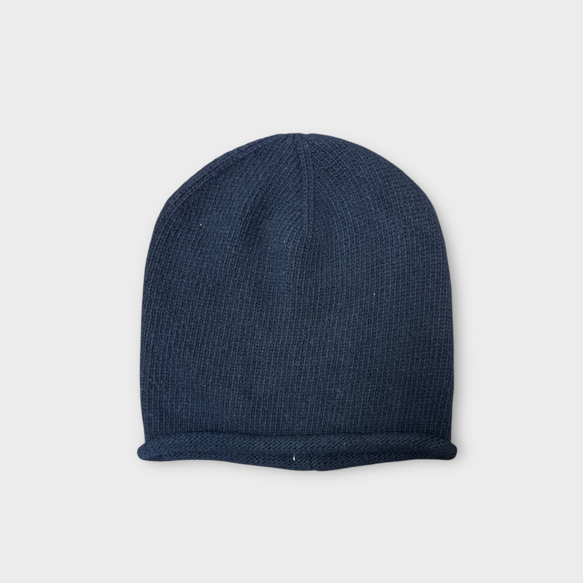 Berretto Beanie Lungo In Puro Cashmere Senza Risvolto
