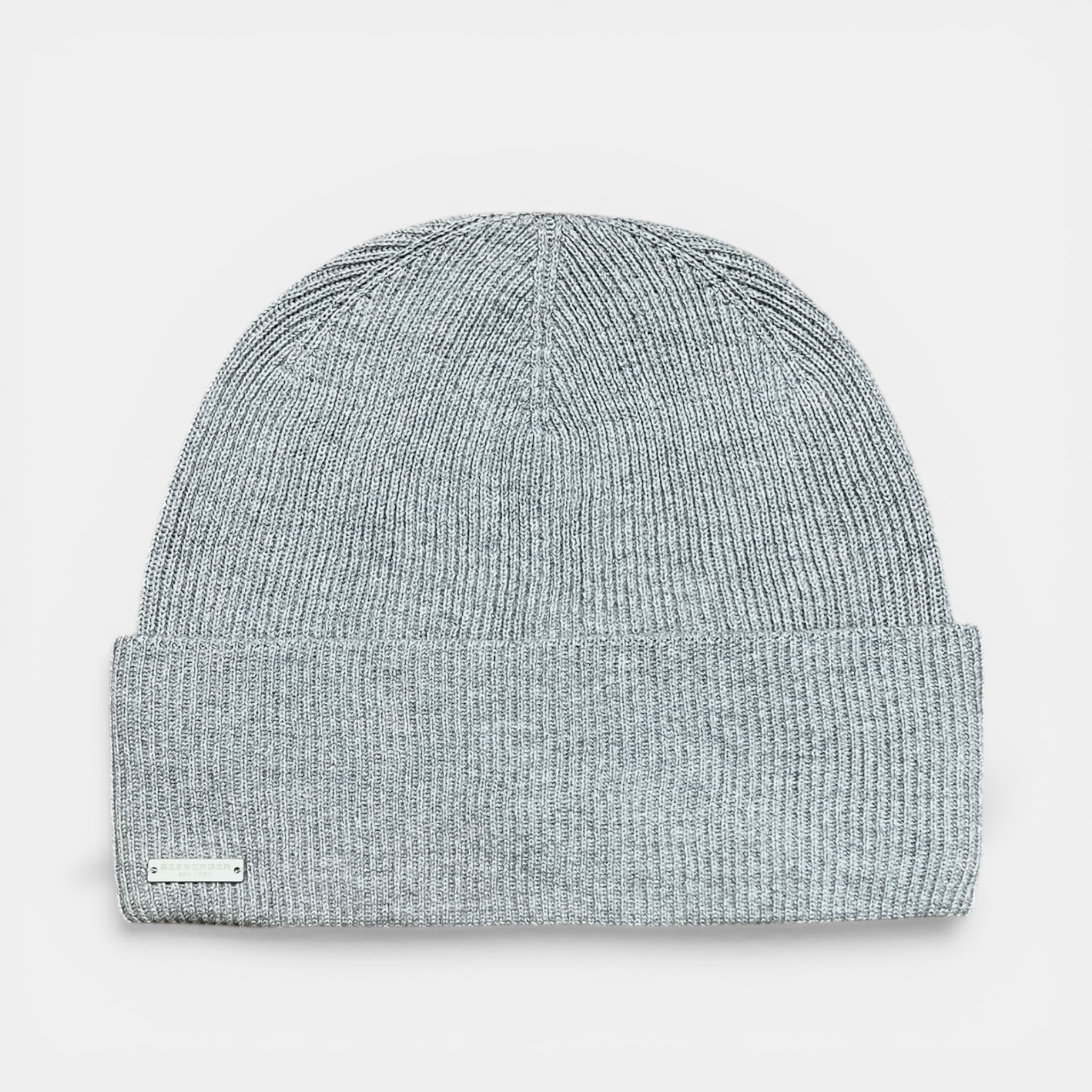 Berretto in Puro Cotone A Costina Fine Con Risvolto Leggero e Traspirante