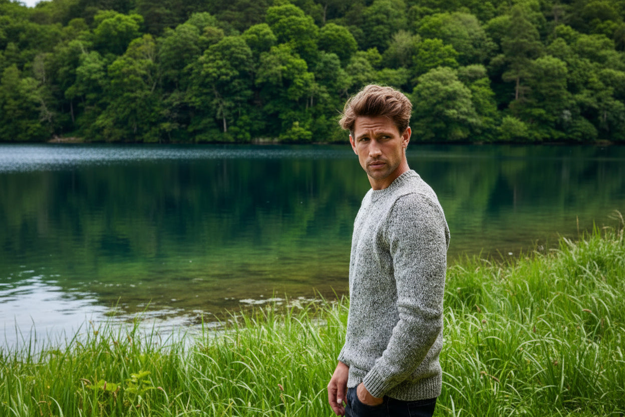 Maglione girocollo uomo Fisherman out of Ireland