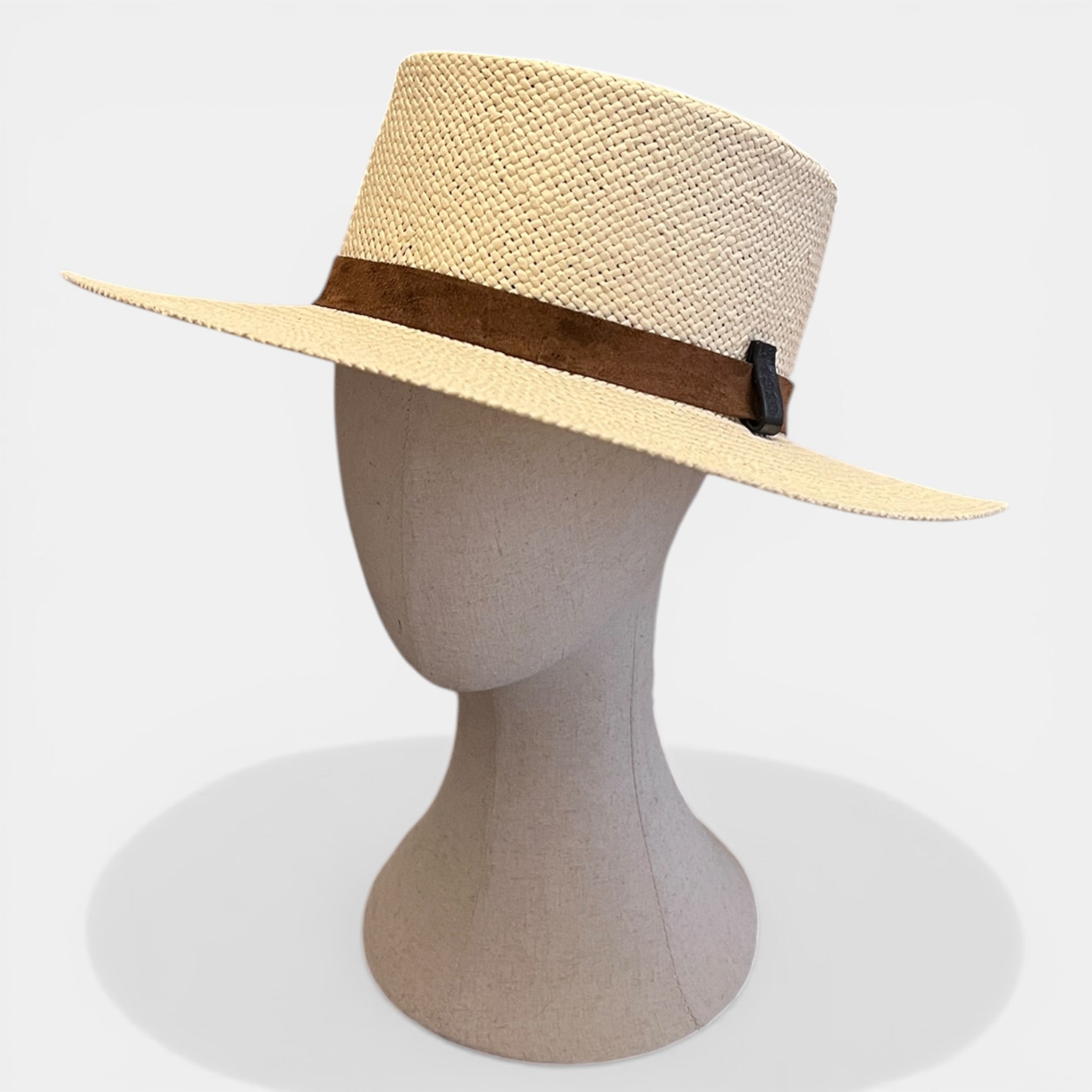 Cappello Canotier Da Donna in Papier Intrecciato - Cappelleria Bacca