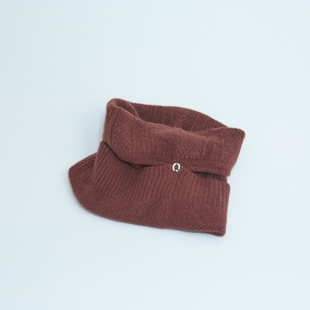 Collo/Beanie Trasformabile In Maglia Di Cashmere