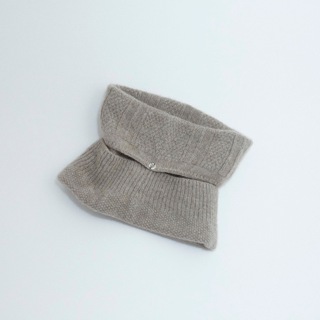 Collo/Beanie Trasformabile In Maglia Di Cashmere