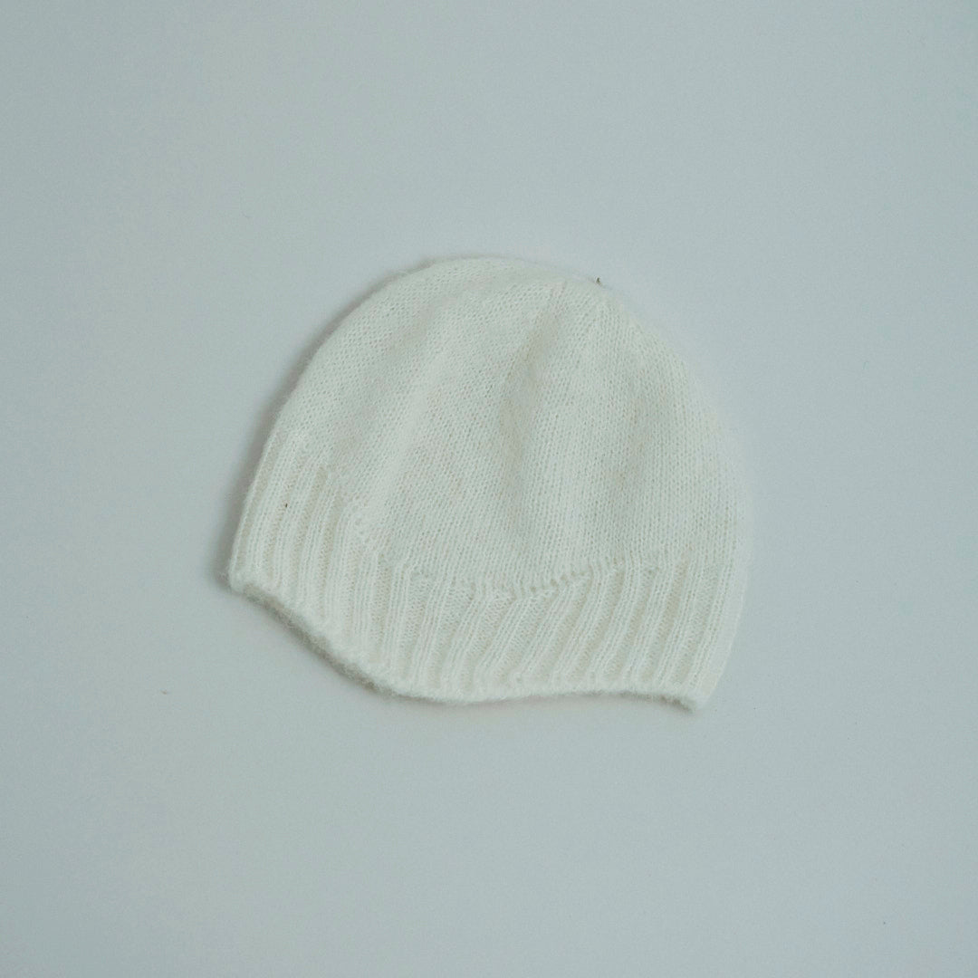 Berretto Beanie In Maglia Di Alpaca