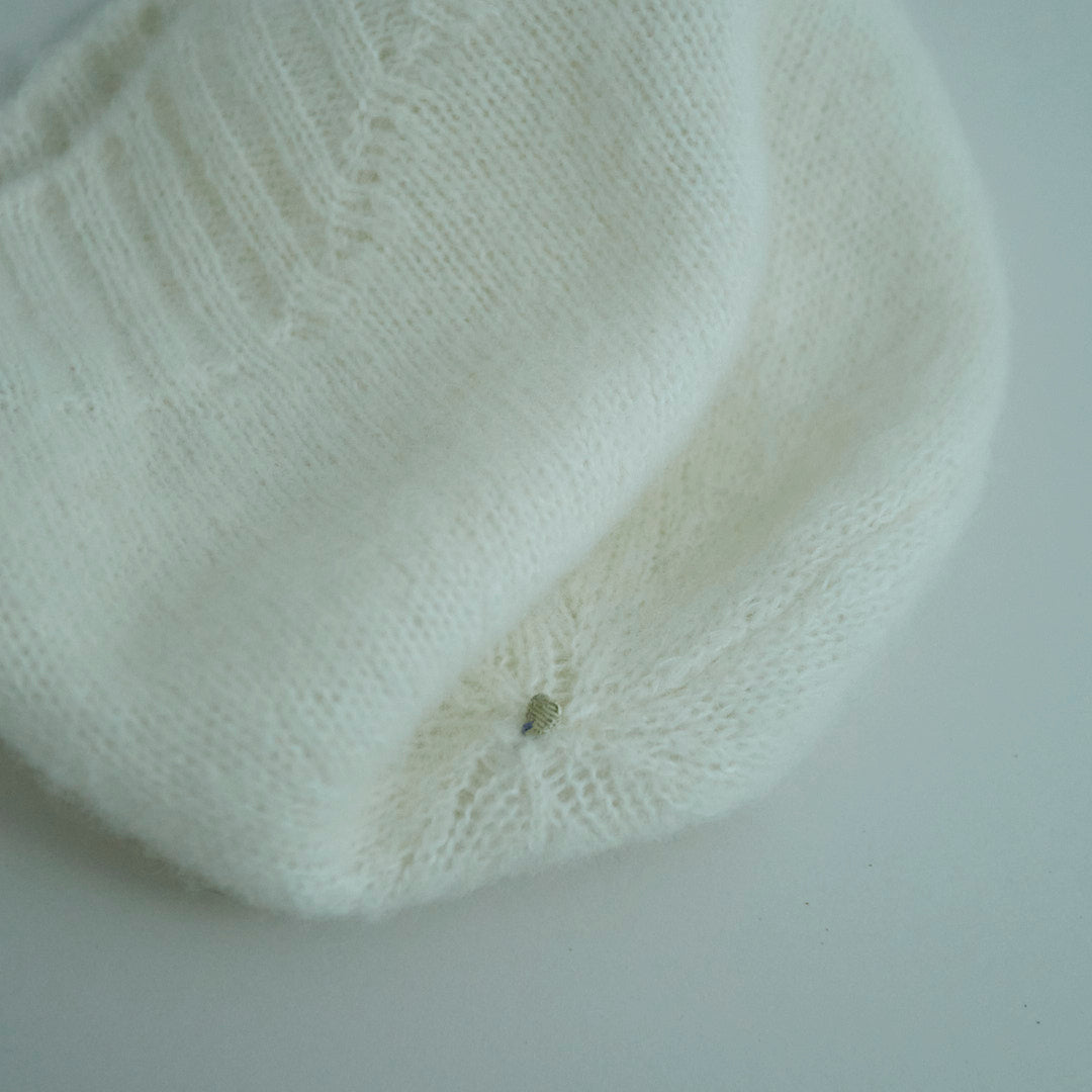 Berretto Beanie In Maglia Di Alpaca