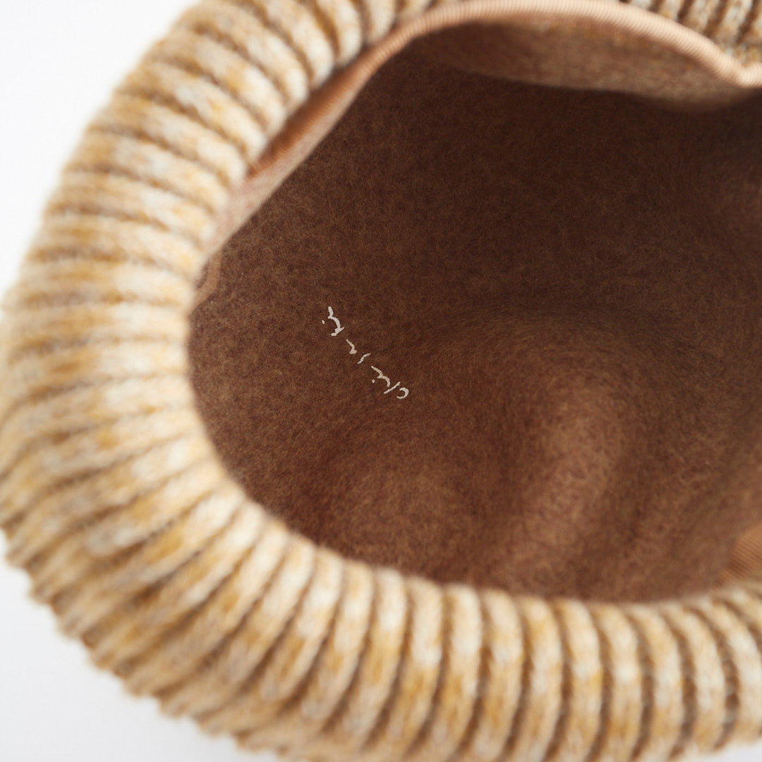 Berretto In Lana Cotta Con Risvolto In Maglia