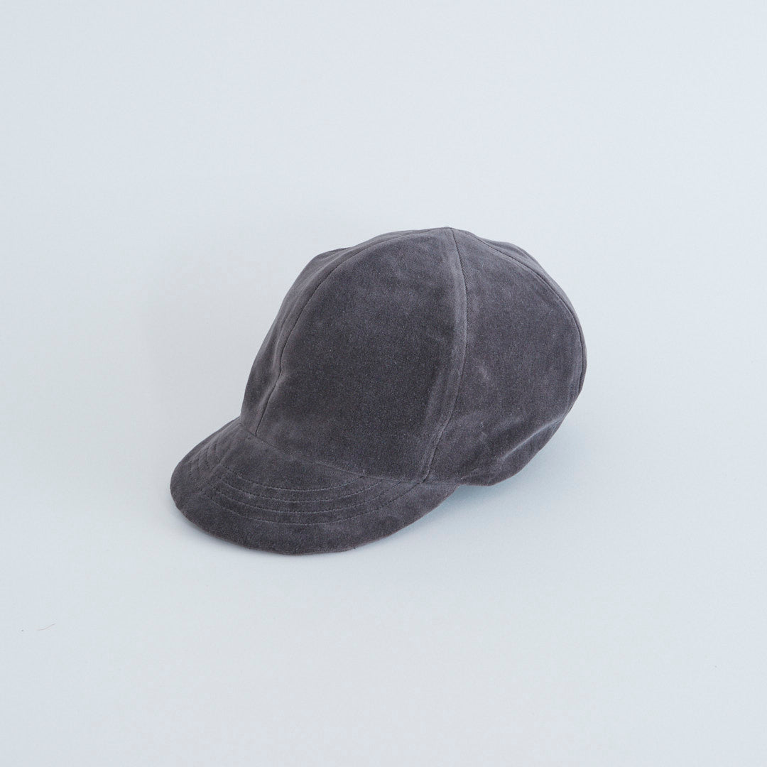 Berretto In Velluto Con Visiera
