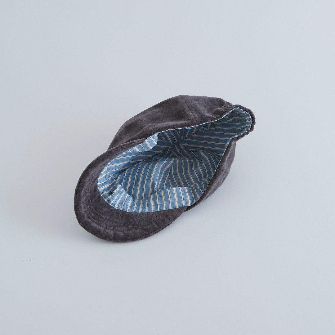 Berretto In Velluto Con Visiera