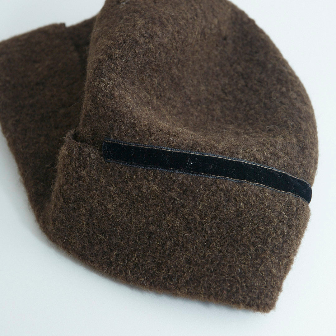 Berretto In panno Di Alpaca E Lana