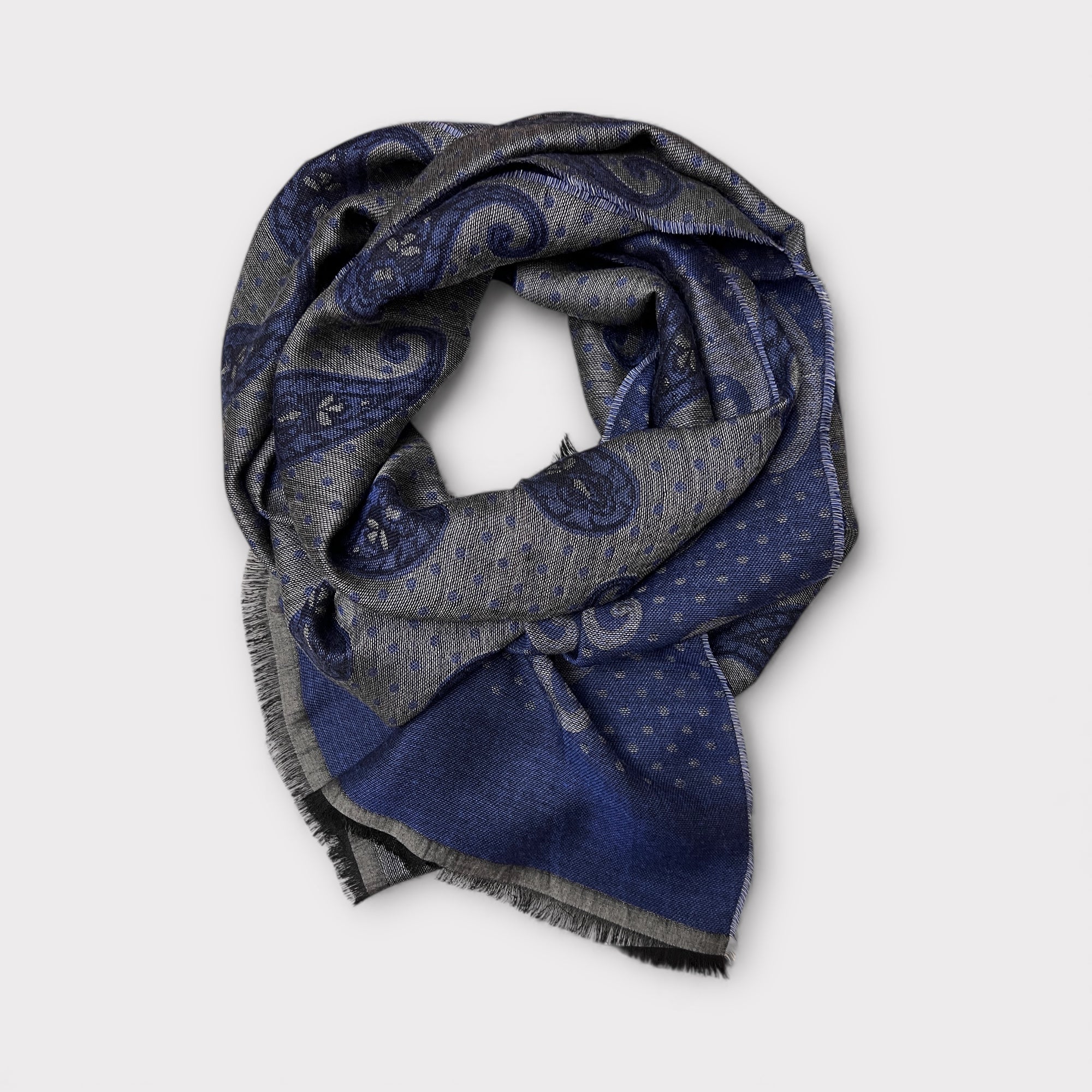 Sciarpa Uomo In Tessuto Fantasia Paisley 180 cm x 50 cm