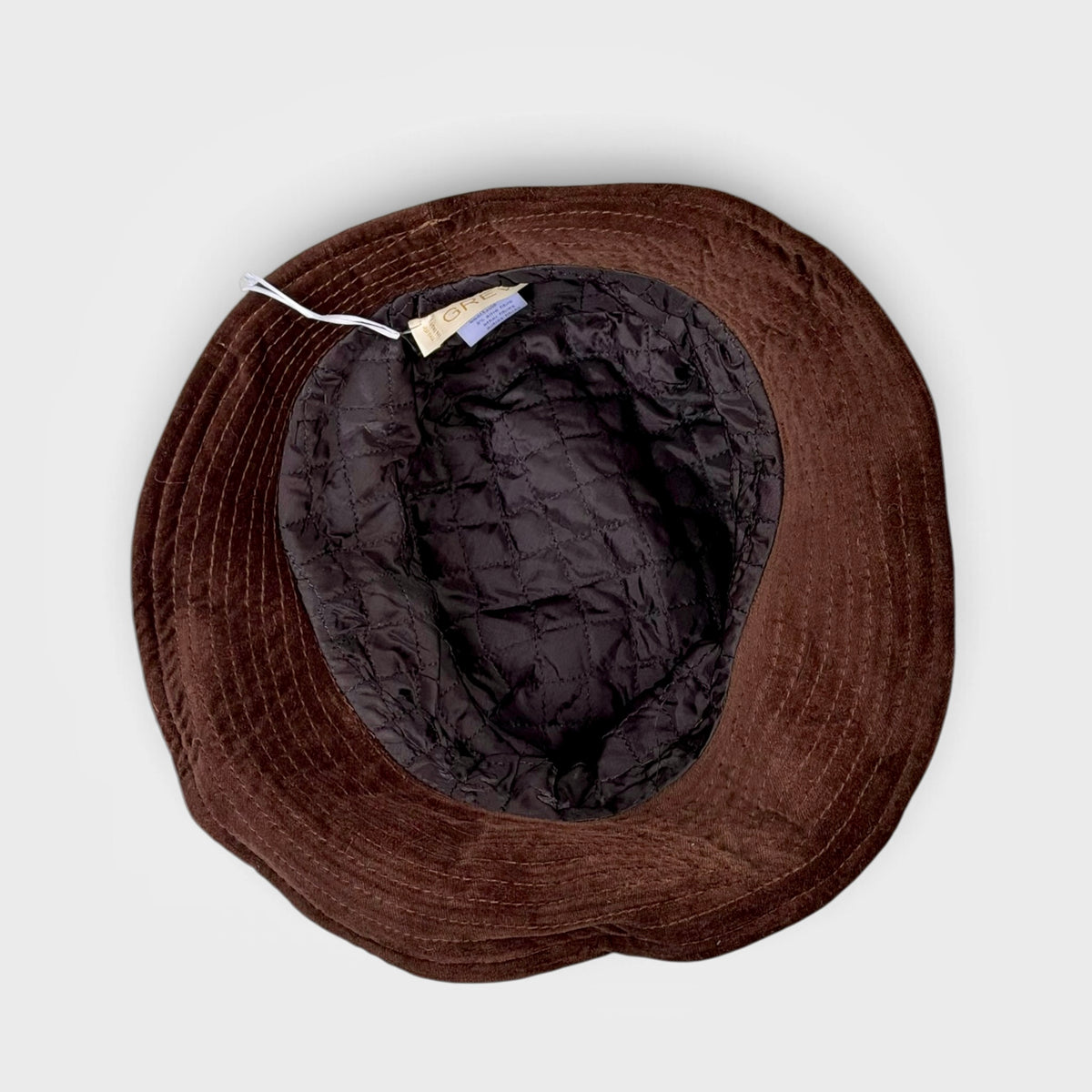Cappello Invernale In Velluto Marrone e Multicolor A tesa Media Modellabile - Pieghevole Grevi