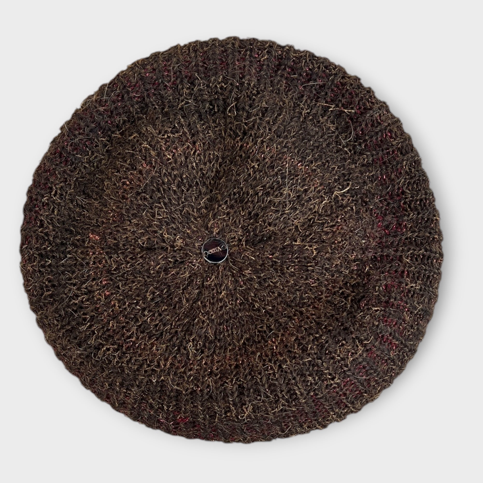 Basco Donna In Maglia Di Mohair Con Lurex A Motivo Rigato