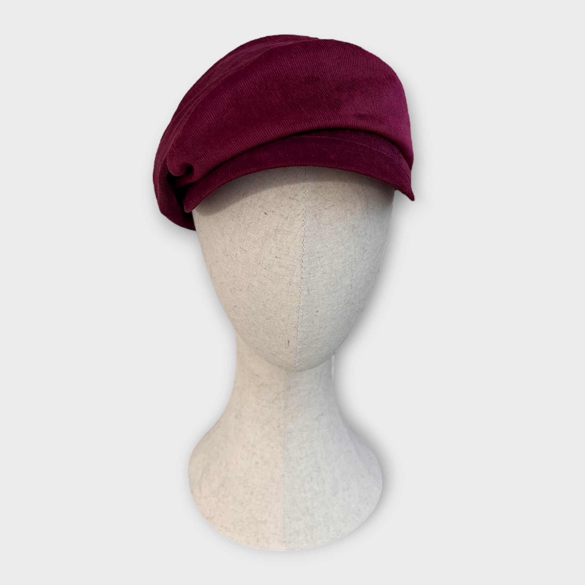 Berretto Donna In Velluto Con Visiera