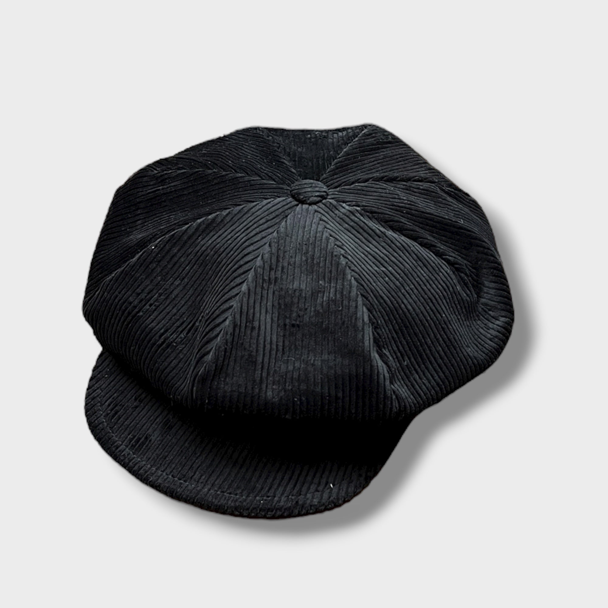 Berrettone 8 Spicchi Unisex In Velluto A Coste Con Visiera