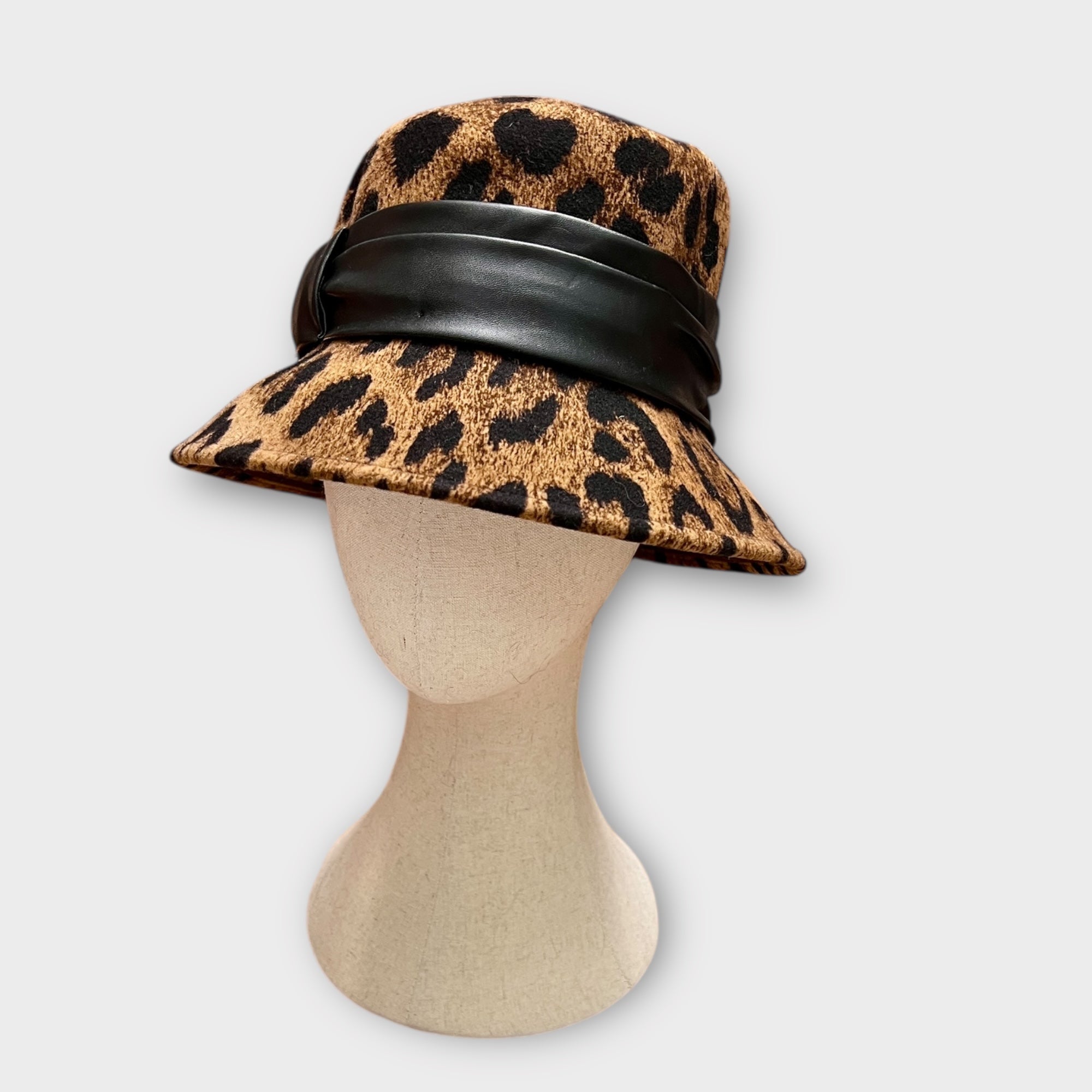 Cappello Donna In Feltro di lana Animalier