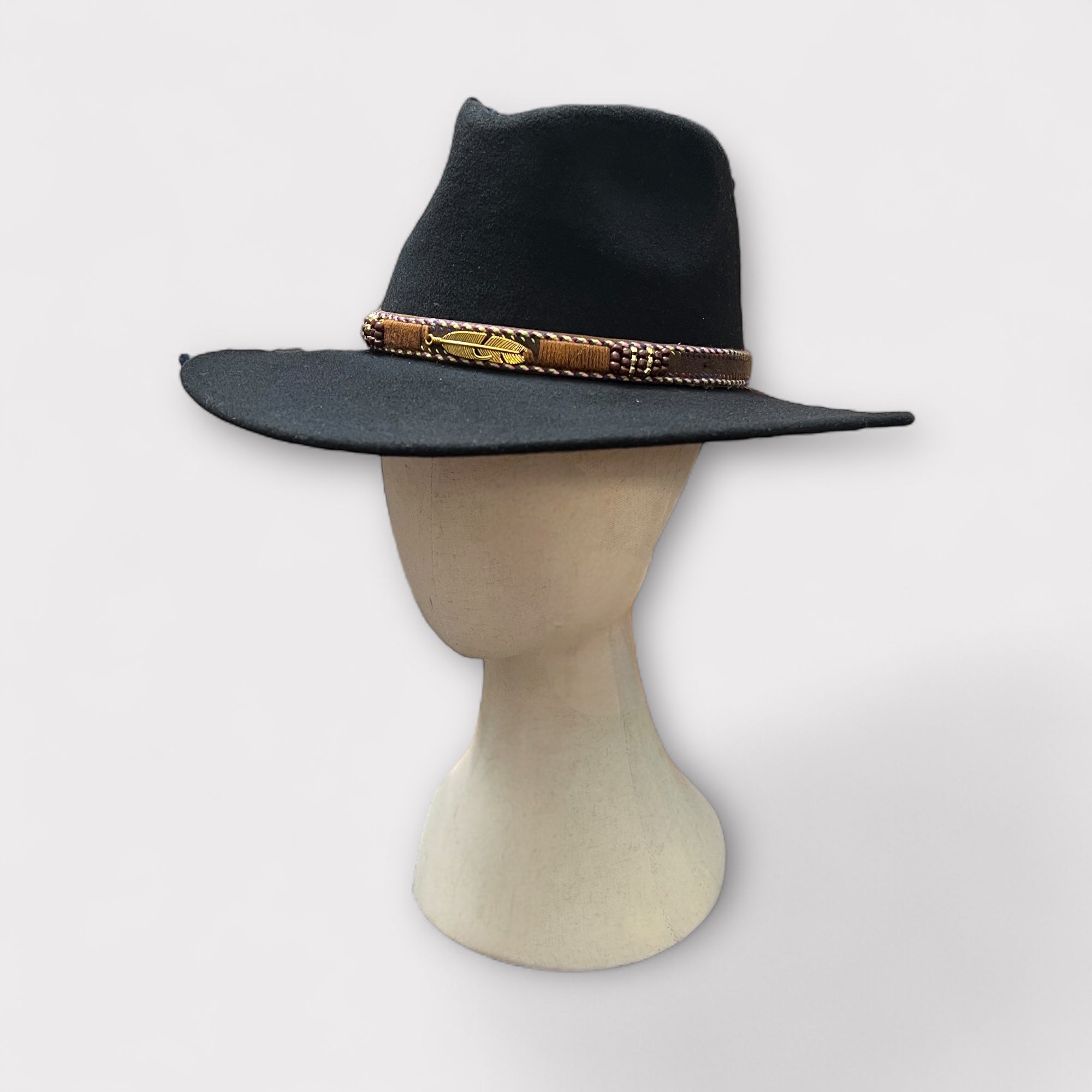 Cappello Unisex Ala Dritta In Feltro Di Lana Merinos