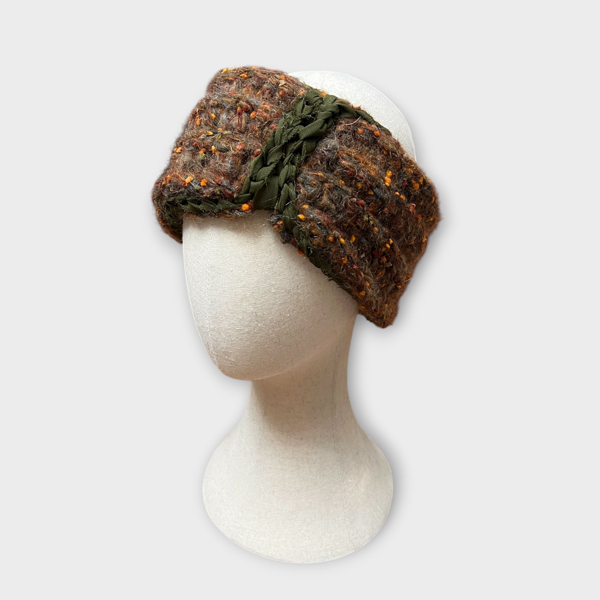 Fascia In Maglia Di Lana Bouclé