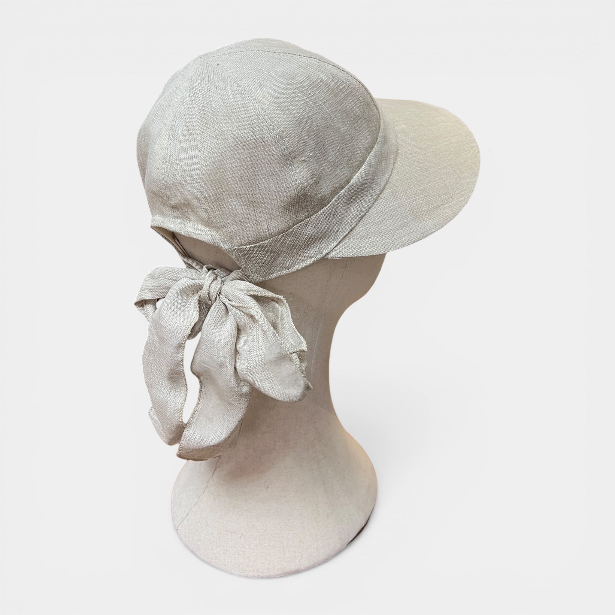 Baseball Donna In Puro-Lino Visiera Grande