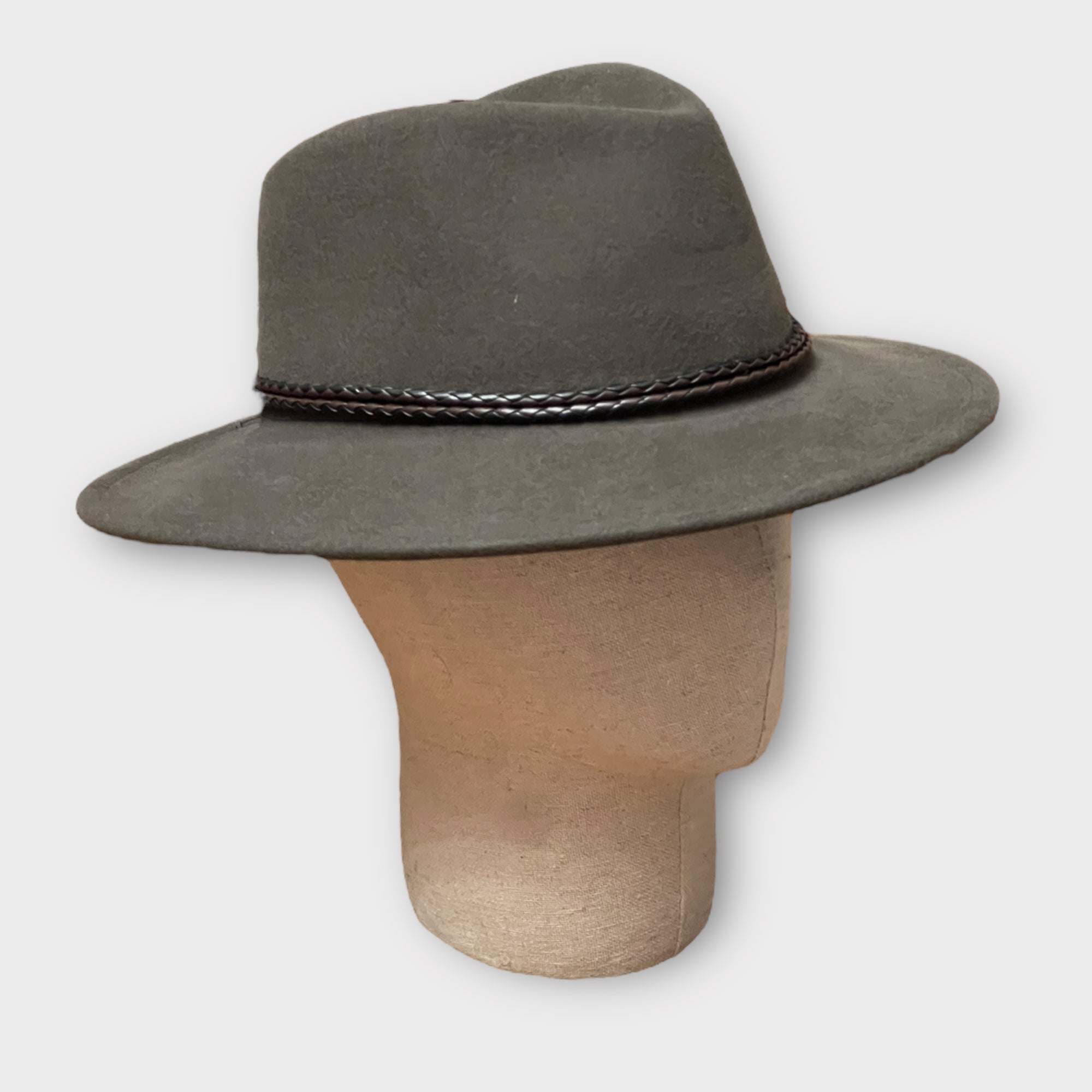 Cappello Country Unisex In Feltro Extra Di Lana Merinos Fango
