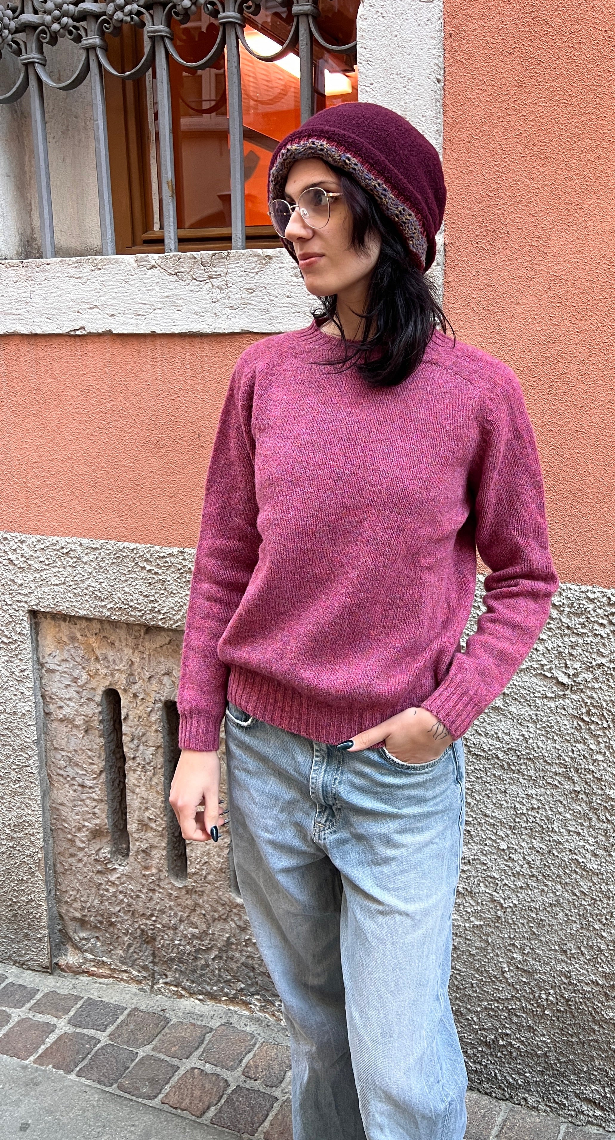 Maglione Donna In Maglia Di Pura Lana Harley Of Scotland