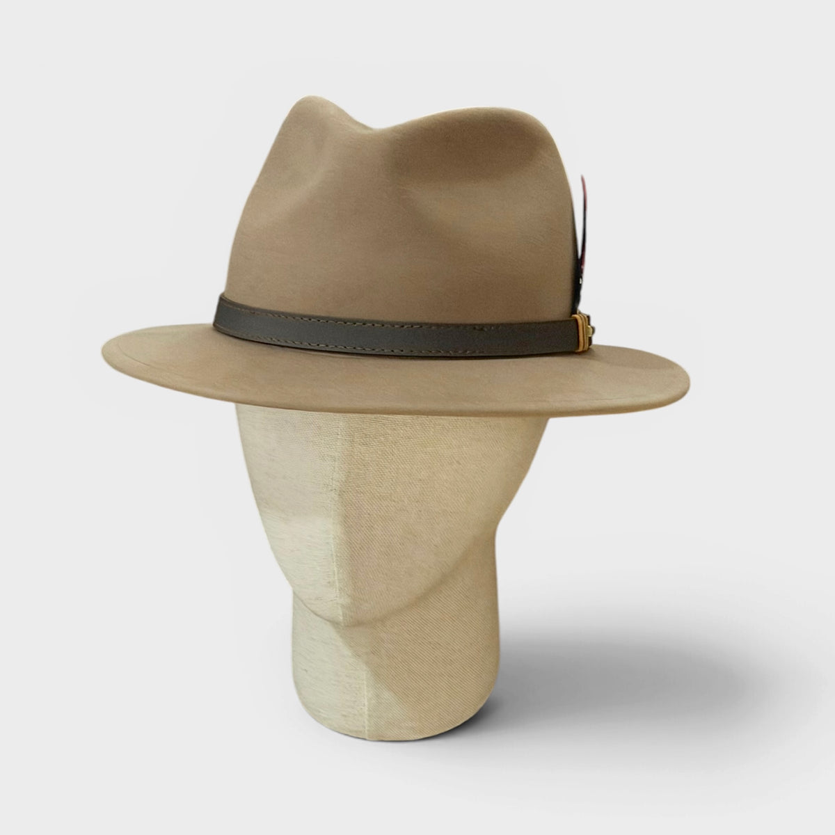 Cappello Traveller In Feltro di Lana "Softfelt" Country Nastro In Pelle Stetson Impermeabile e Pieghevole- Marrone Chiaro